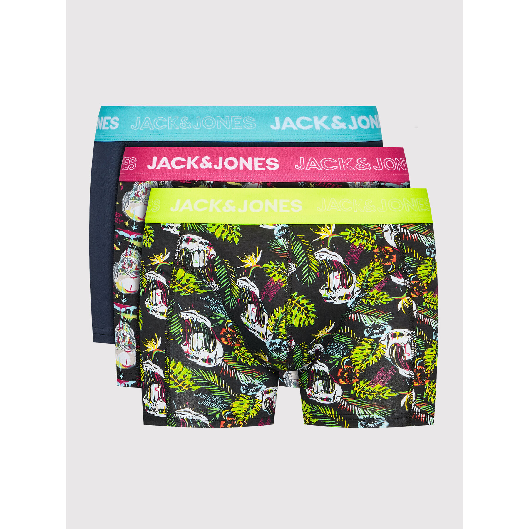 Jack&Jones Комплект 3 чифта боксерки Melting Skull 12205035 Цветен - Pepit.bg