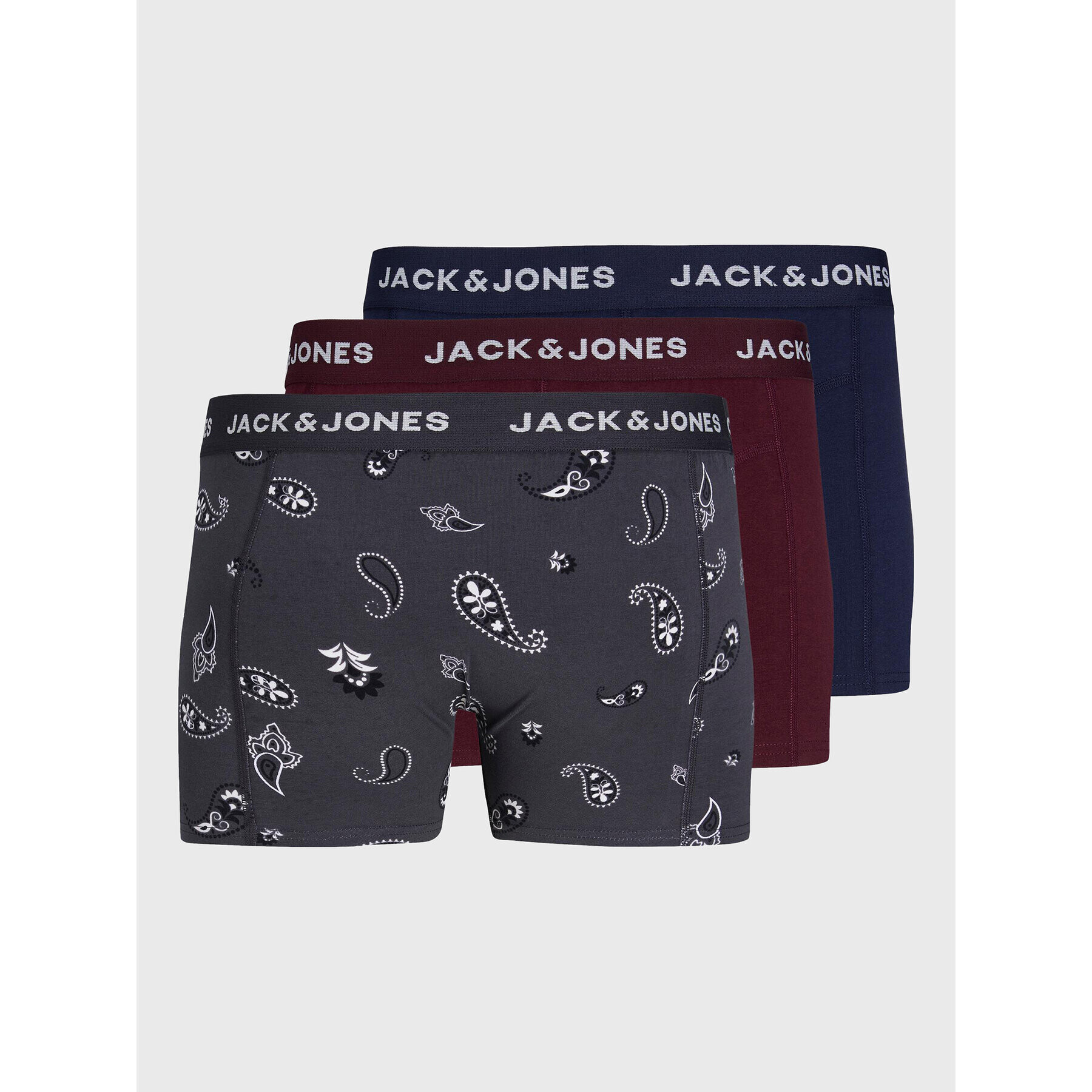 Jack&Jones Комплект 3 чифта боксерки Paisley 12211161 Цветен - Pepit.bg