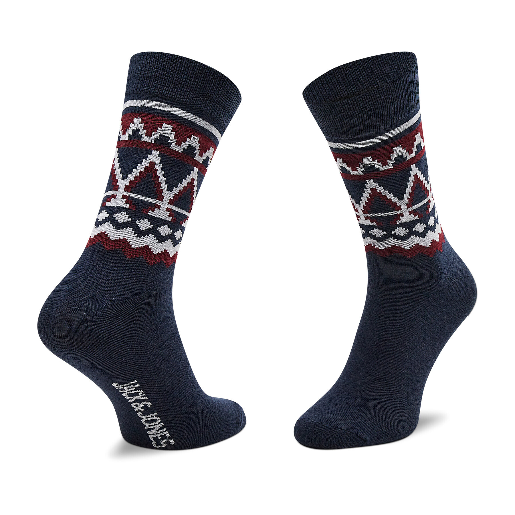 Jack&Jones Комплект 3 чифта дълги чорапи мъжки Jacwenn Sock Giftbox 12197568 r.OS Цветен - Pepit.bg