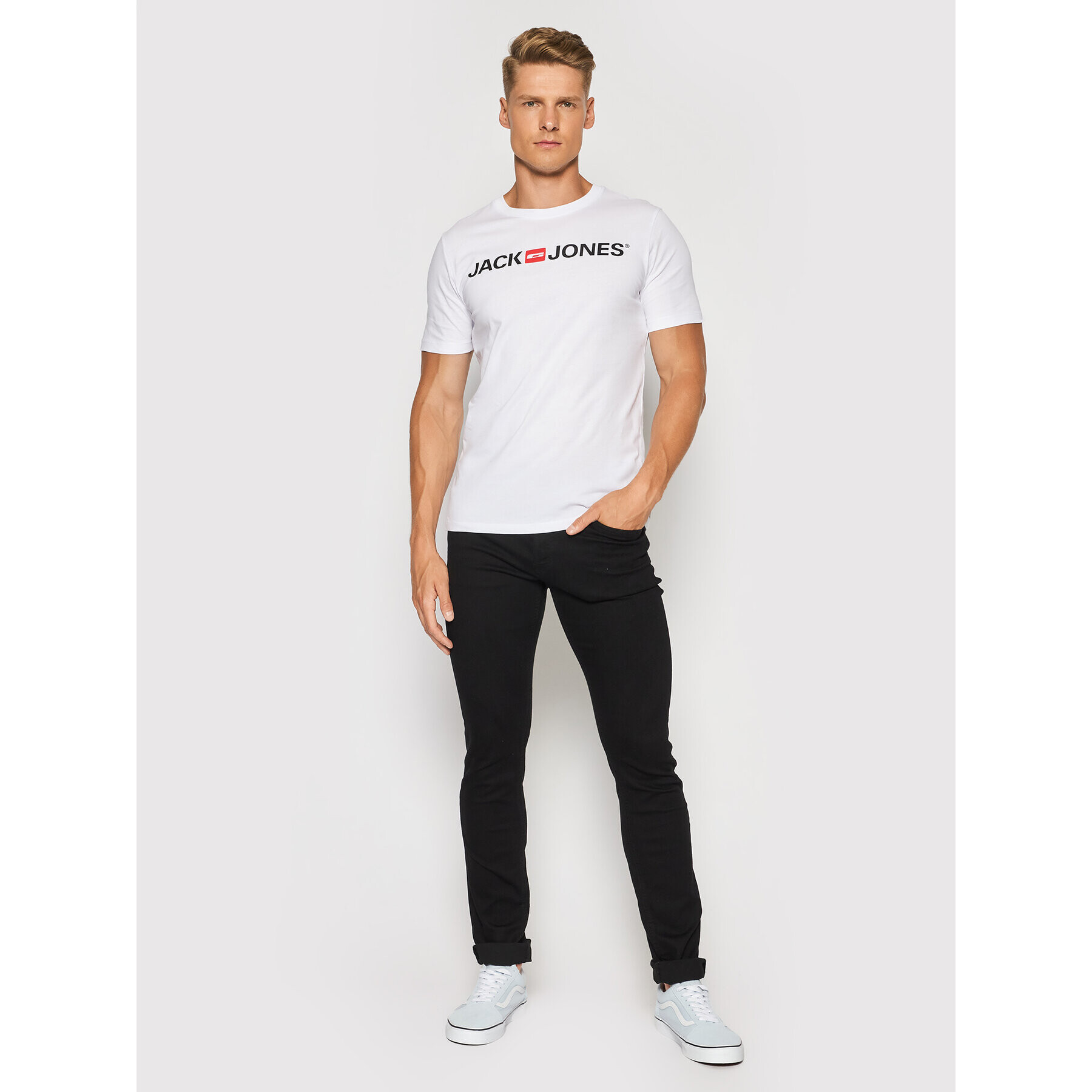 Jack&Jones Комплект 3 тишърти Corp Logo 12191330 Цветен Slim Fit - Pepit.bg