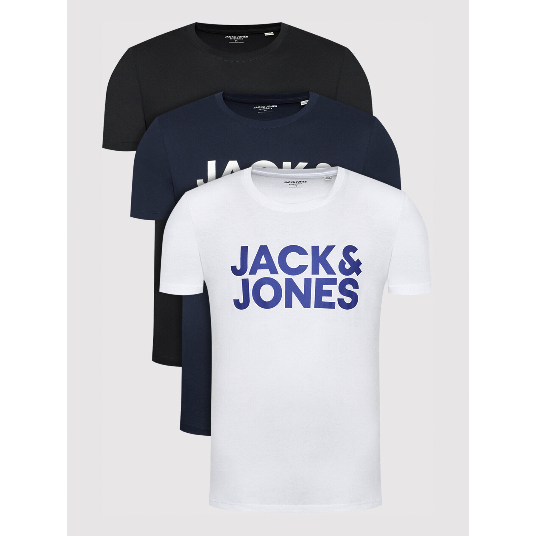 Jack&Jones Комплект 3 тишърти Corp Logo 12191762 Цветен Regular Fit - Pepit.bg