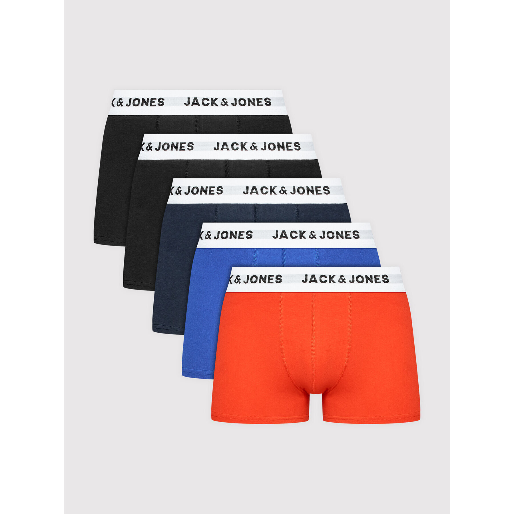 Jack&Jones Комплект 5 чифта боксери 12182064 Цветен - Pepit.bg