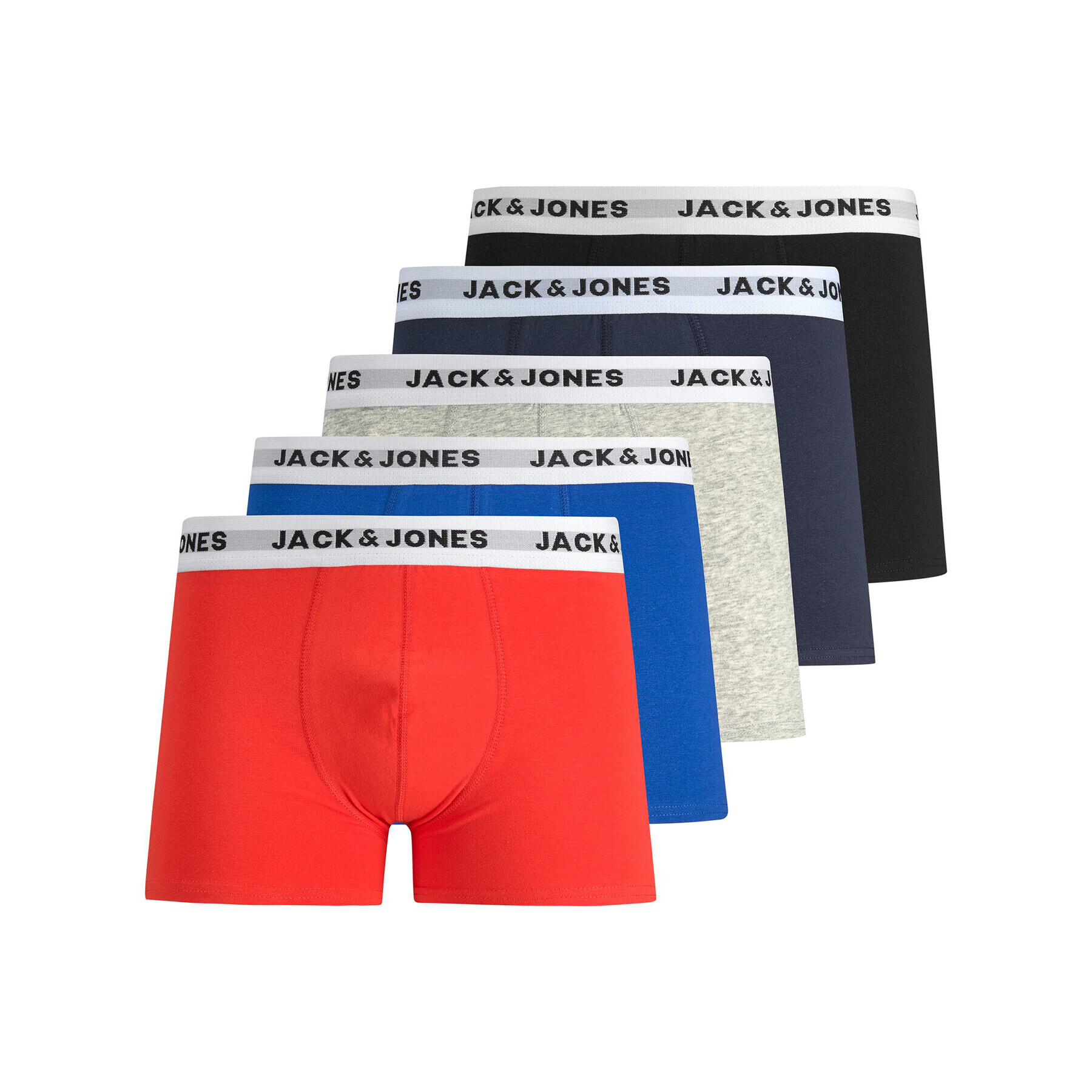 Jack&Jones Комплект 5 чифта боксери 12197849 Цветен - Pepit.bg