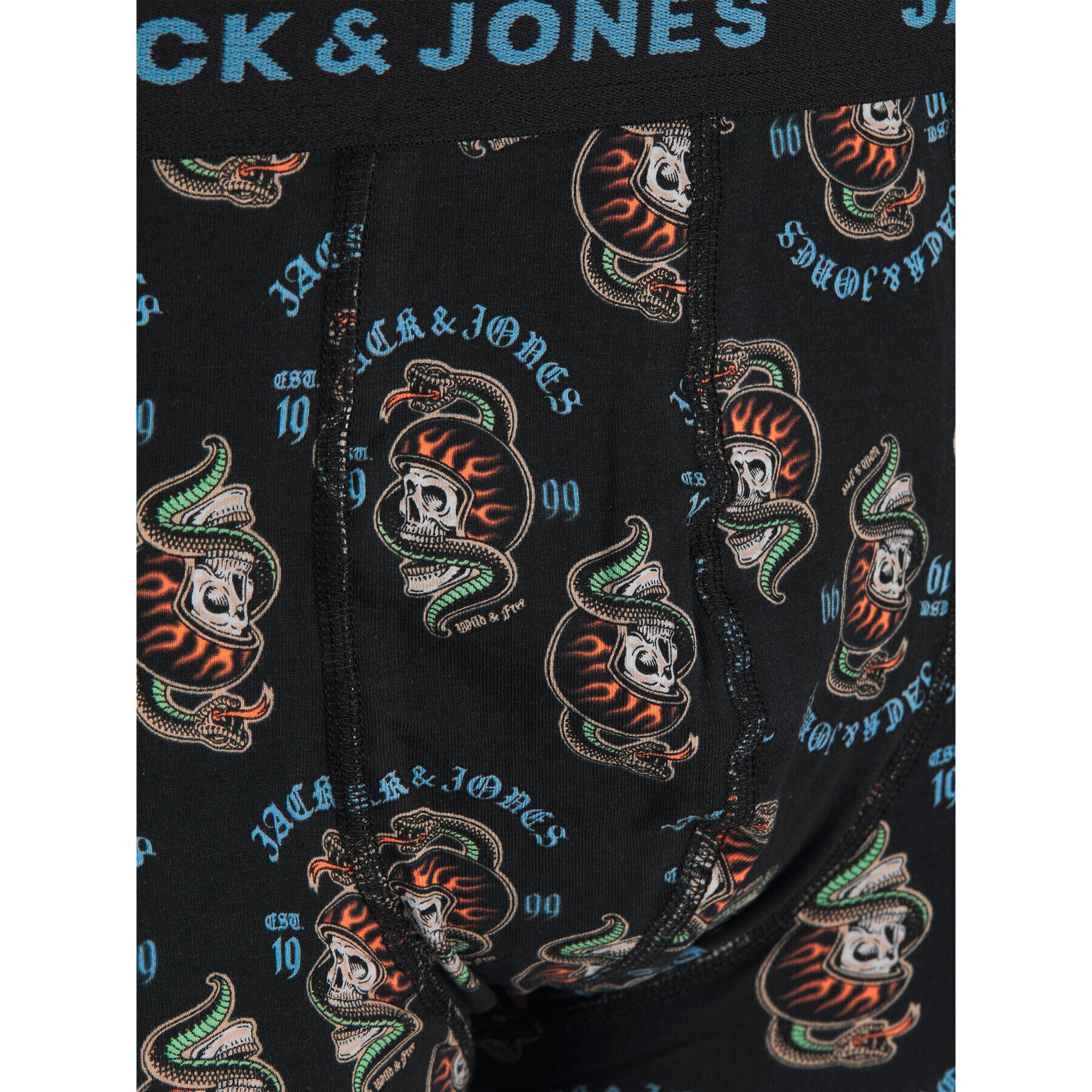 Jack&Jones Комплект 5 чифта боксери 12237446 Черен - Pepit.bg
