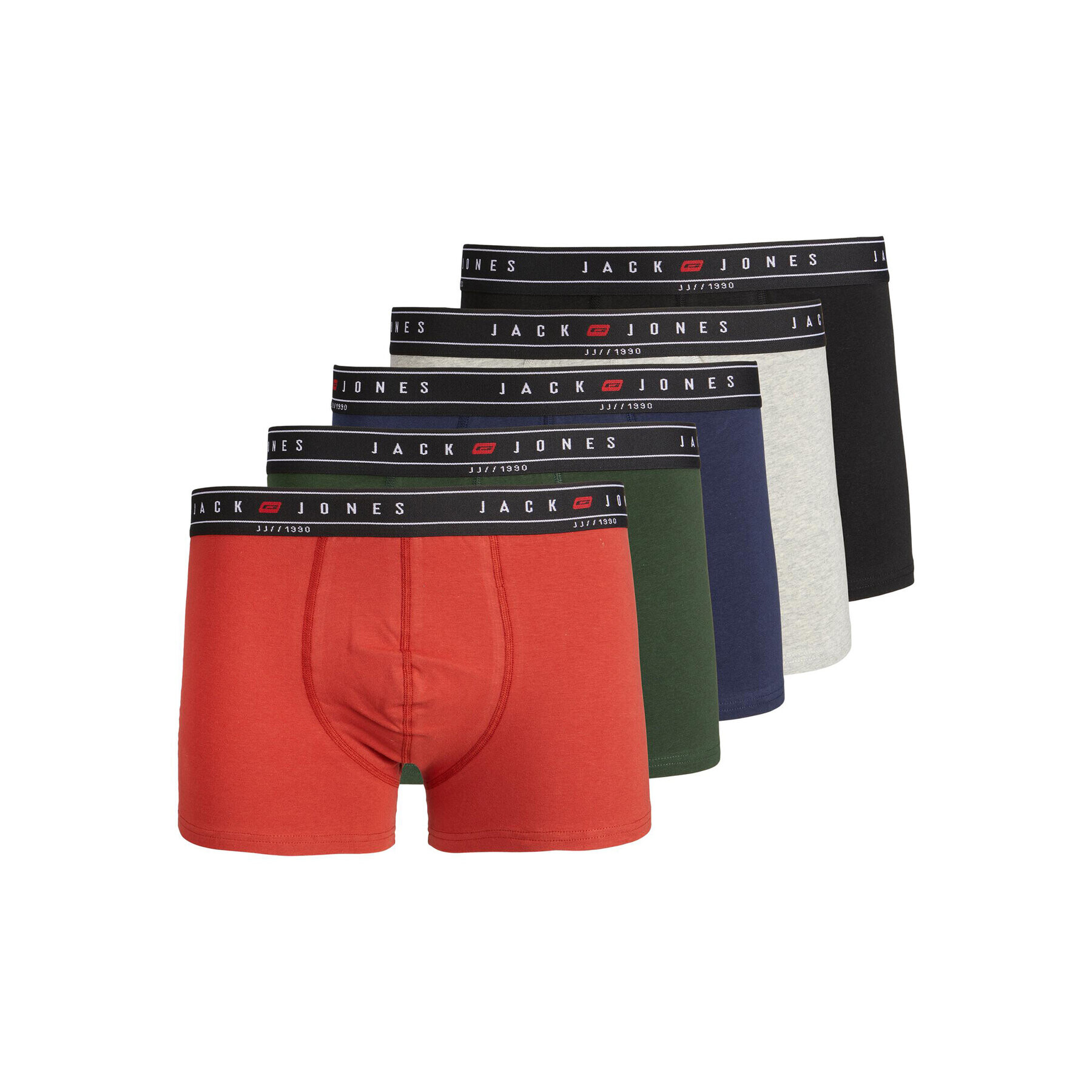 Jack&Jones Комплект 5 чифта боксери 12237450 Цветен - Pepit.bg
