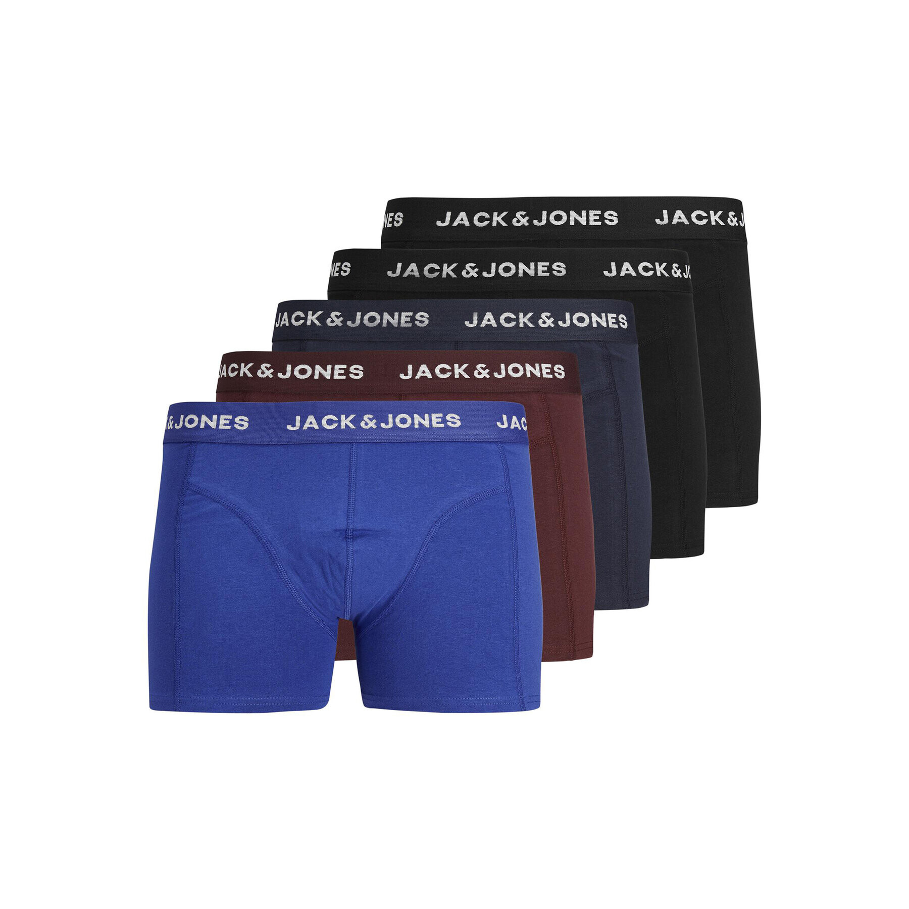 Jack&Jones Комплект 5 чифта боксери 12242494 Цветен - Pepit.bg