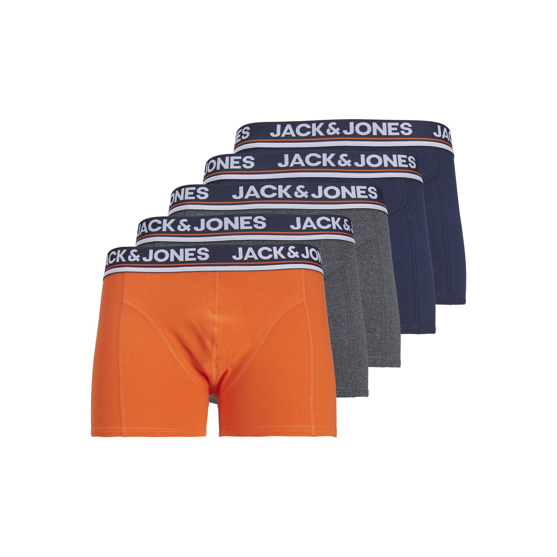 Jack&Jones Комплект 5 чифта боксери Boulder 12234504 Цветен - Pepit.bg