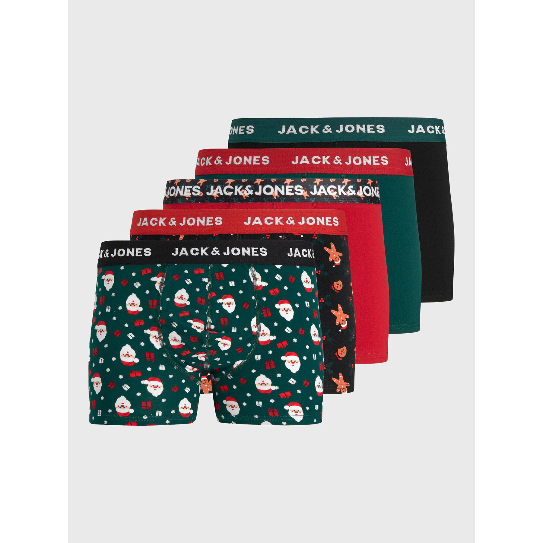 Jack&Jones Комплект 5 чифта боксери Dash 12222007 Цветен - Pepit.bg