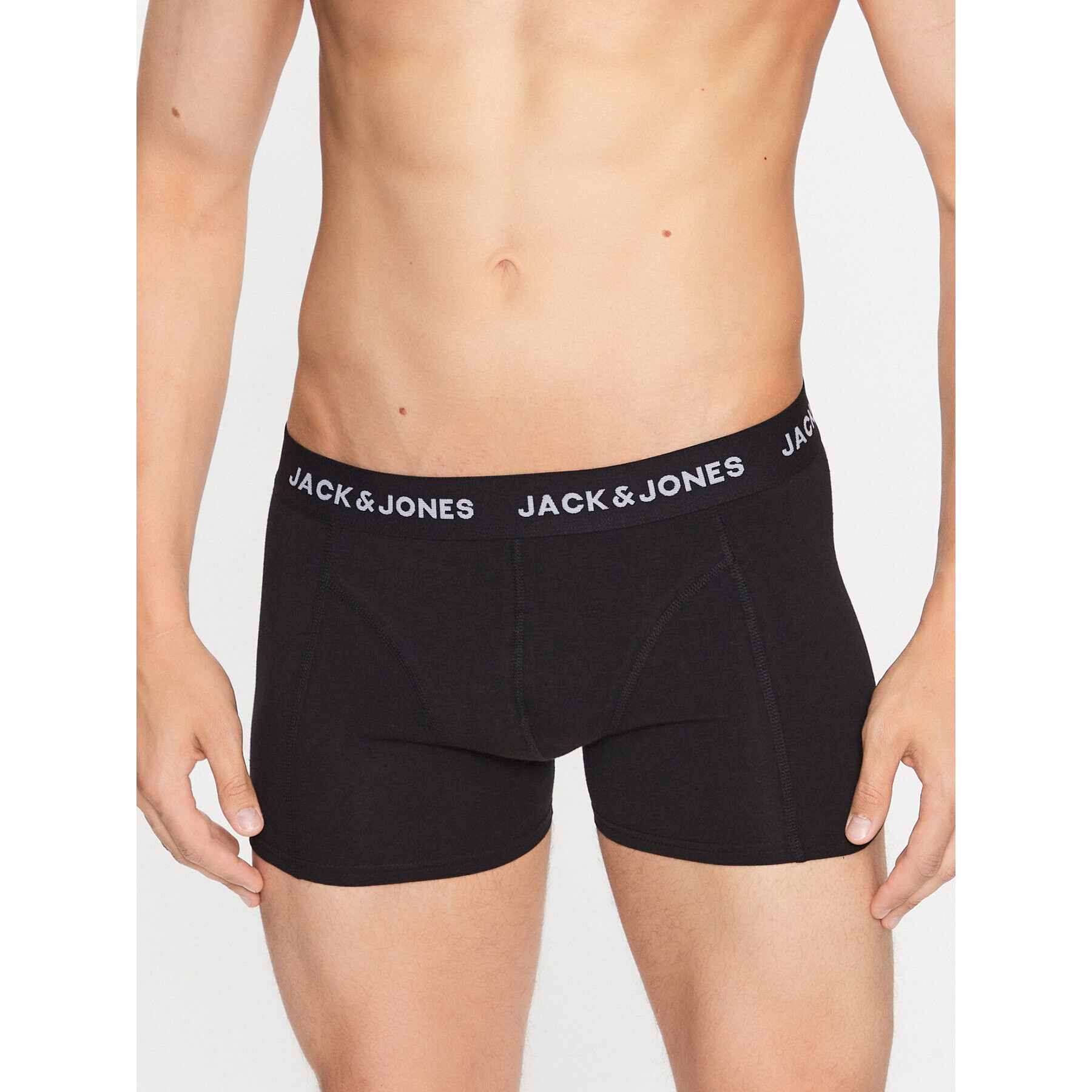 Jack&Jones Комплект 5 чифта боксери Huey 12242049 Черен - Pepit.bg