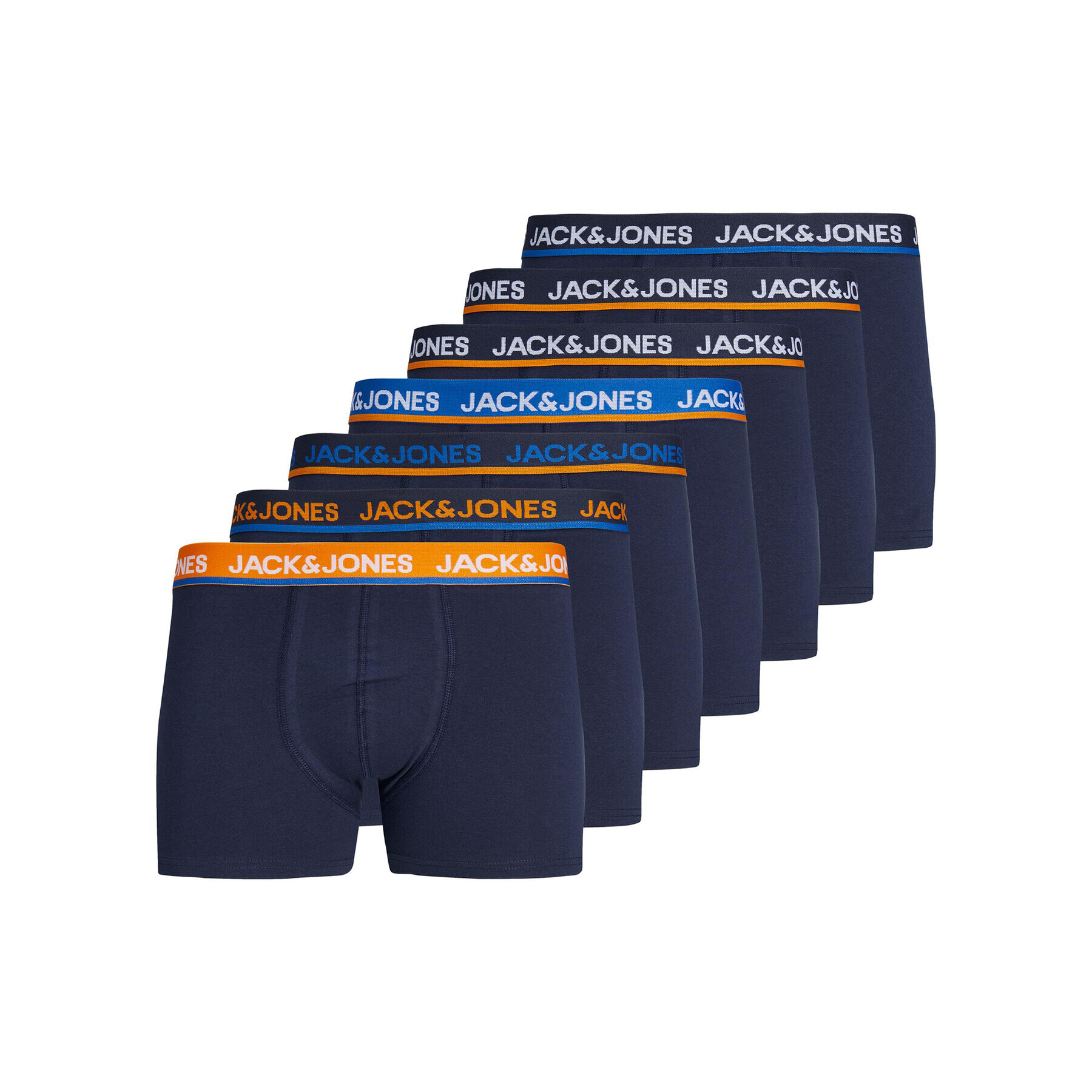 Jack&Jones Комплект 7 чифта боксери 12246385 Тъмносин - Pepit.bg