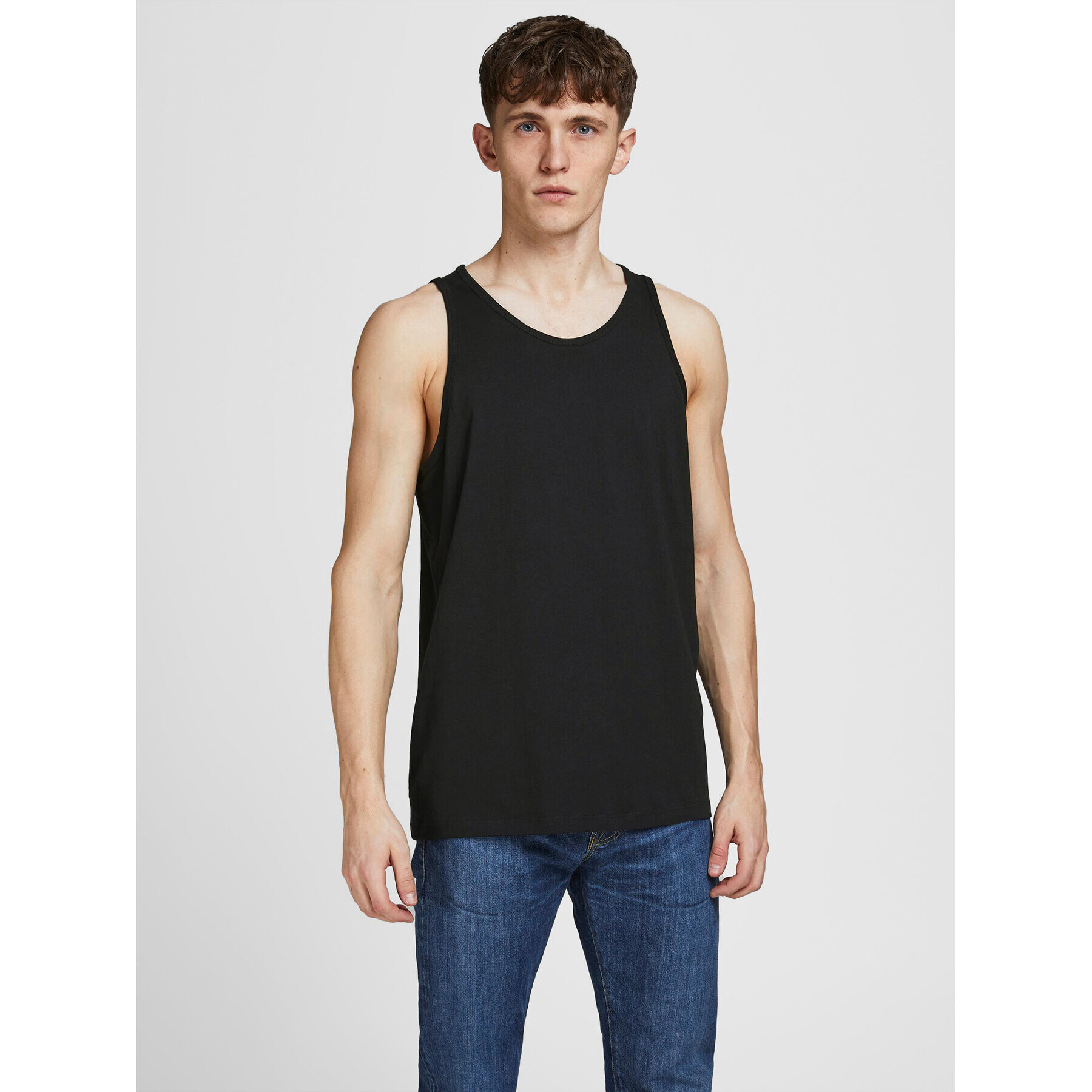 Jack&Jones Комплект от 2 броя топове Basic 12133910 Черен Regular Fit - Pepit.bg