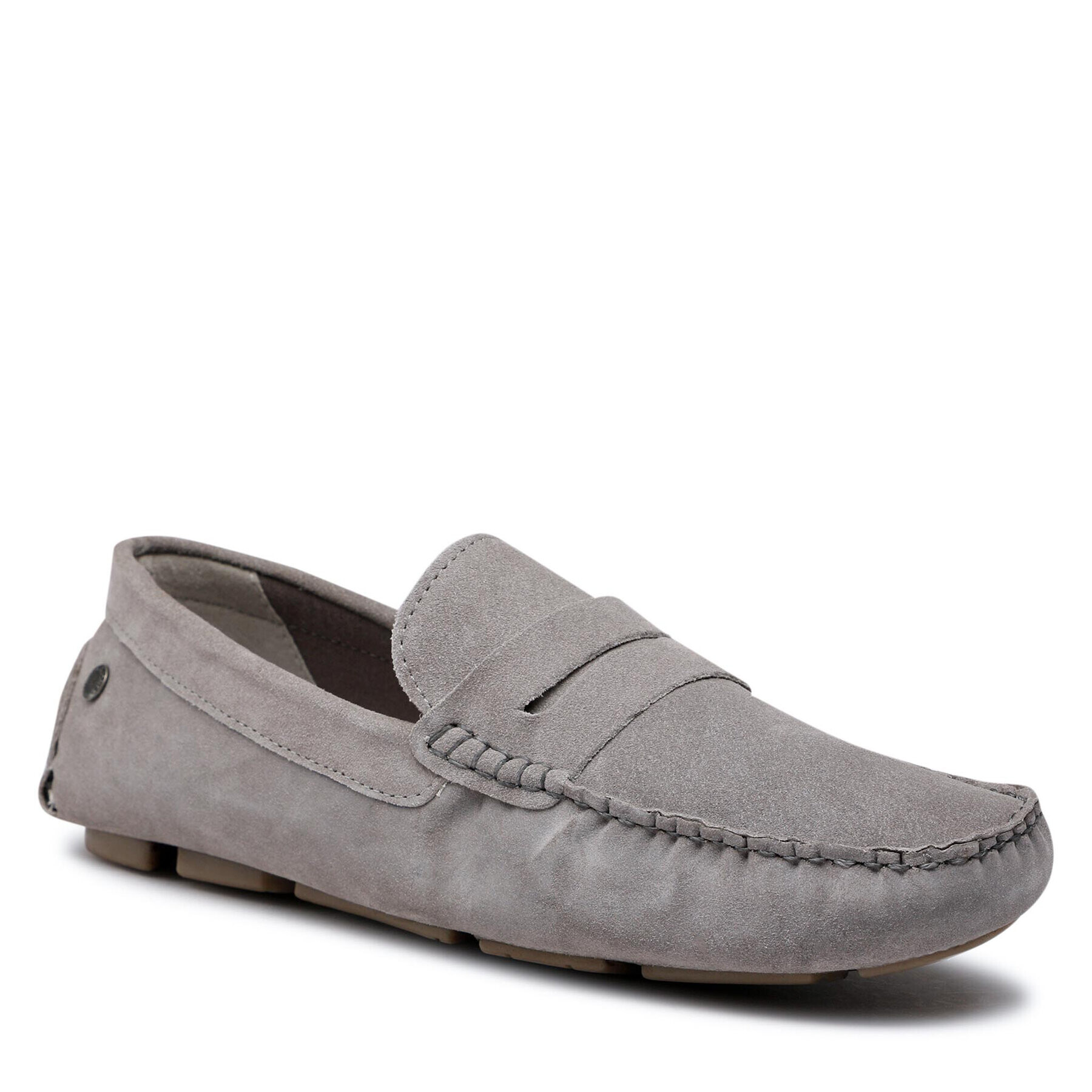 Jack&Jones Мокасини Jfwjensen Suede Loafer 12203636 Сив - Pepit.bg