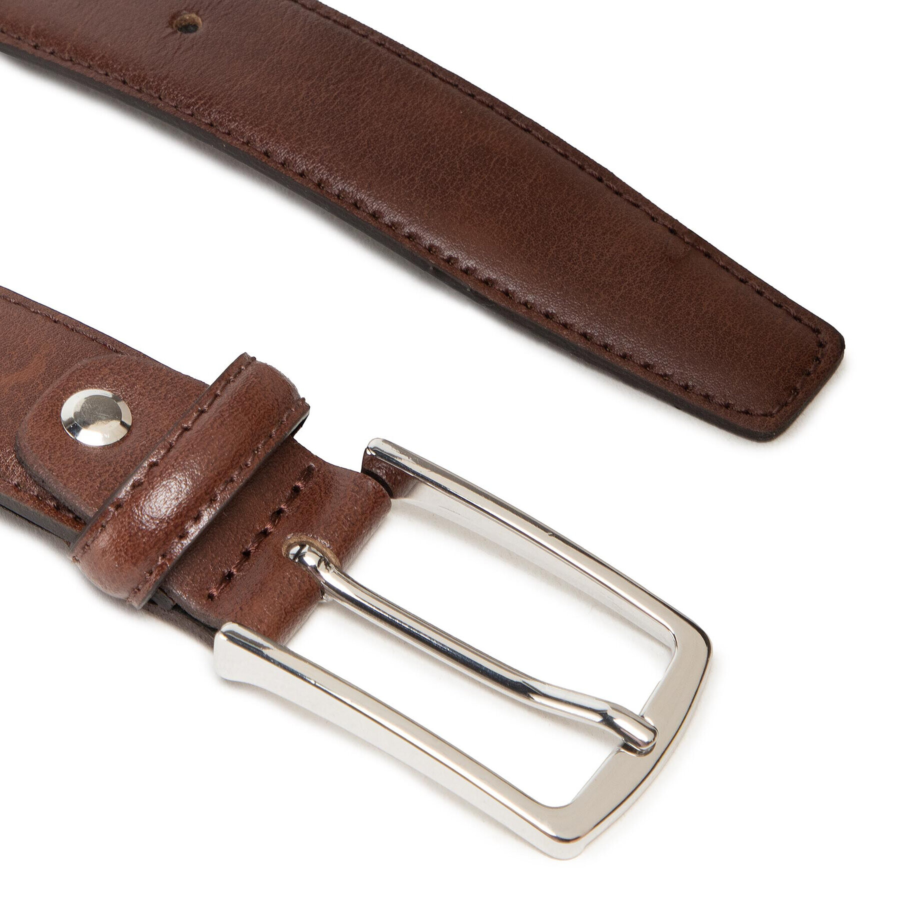 Jack&Jones Мъжки колан Jacchristopher Belt Noos 12136795 Кафяв - Pepit.bg