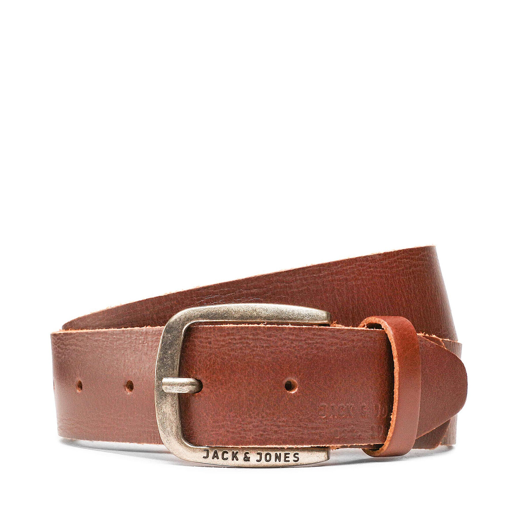 Jack&Jones Мъжки колан Jackpaul Leather Belt 12111286 Кафяв - Pepit.bg