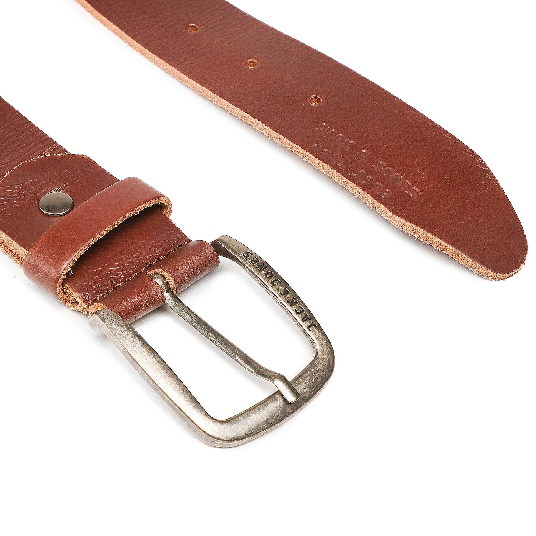 Jack&Jones Мъжки колан Jackpaul Leather Belt 12111286 Кафяв - Pepit.bg