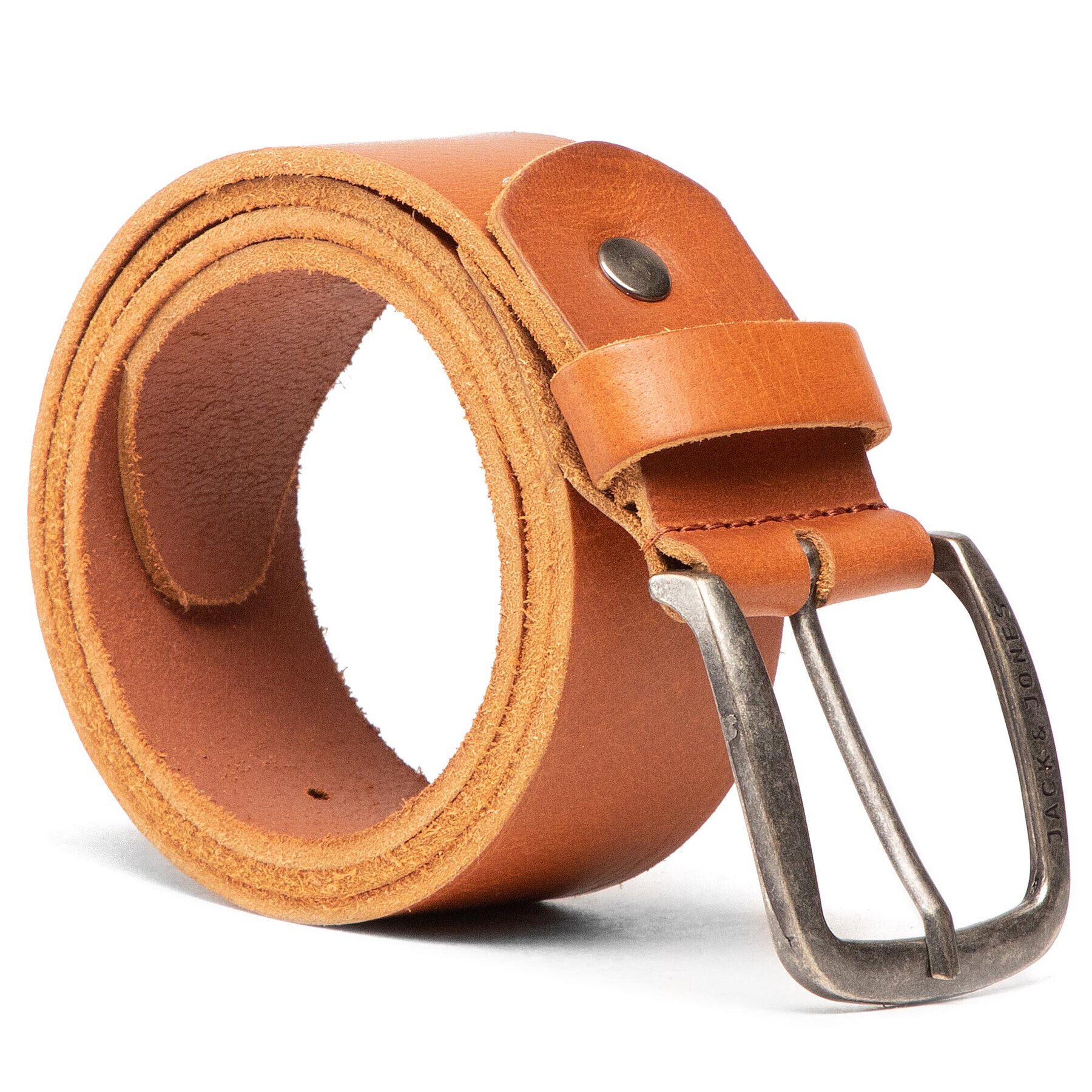 Jack&Jones Мъжки колан Jackpaul Leather Belt 12111286 Кафяв - Pepit.bg