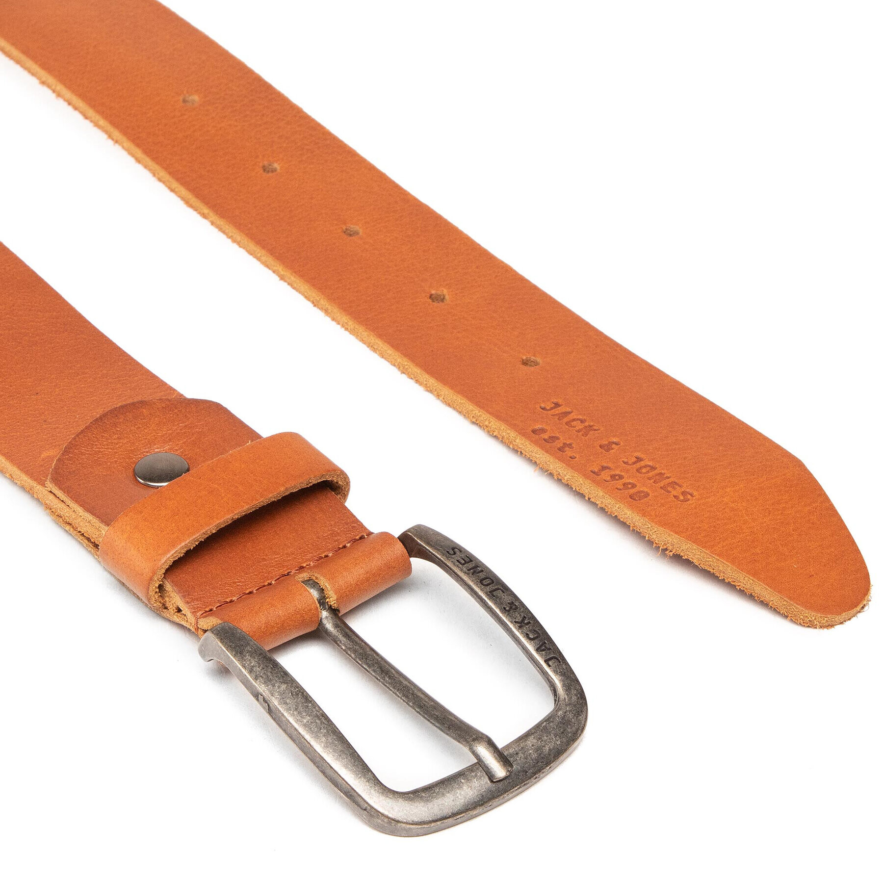 Jack&Jones Мъжки колан Jackpaul Leather Belt 12111286 Кафяв - Pepit.bg