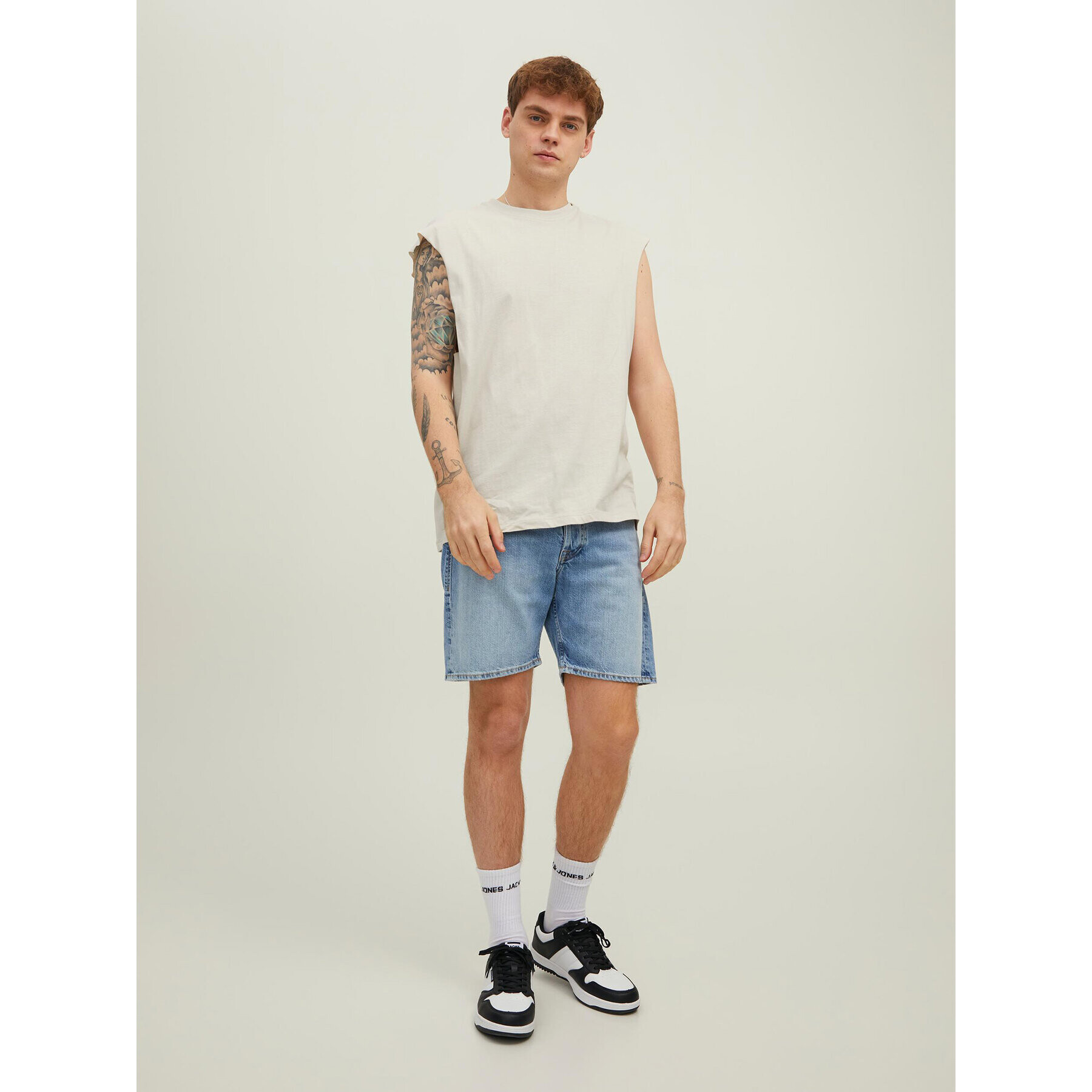 Jack&Jones Мъжки топ Brink 12210055 Бежов Loose Fit - Pepit.bg