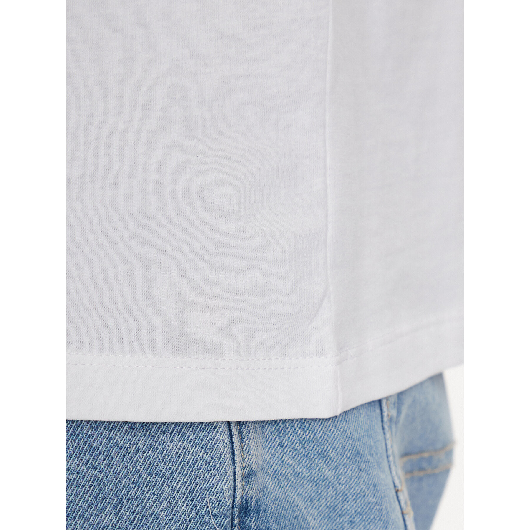 Jack&Jones Мъжки топ Brink 12210055 Бял Loose Fit - Pepit.bg