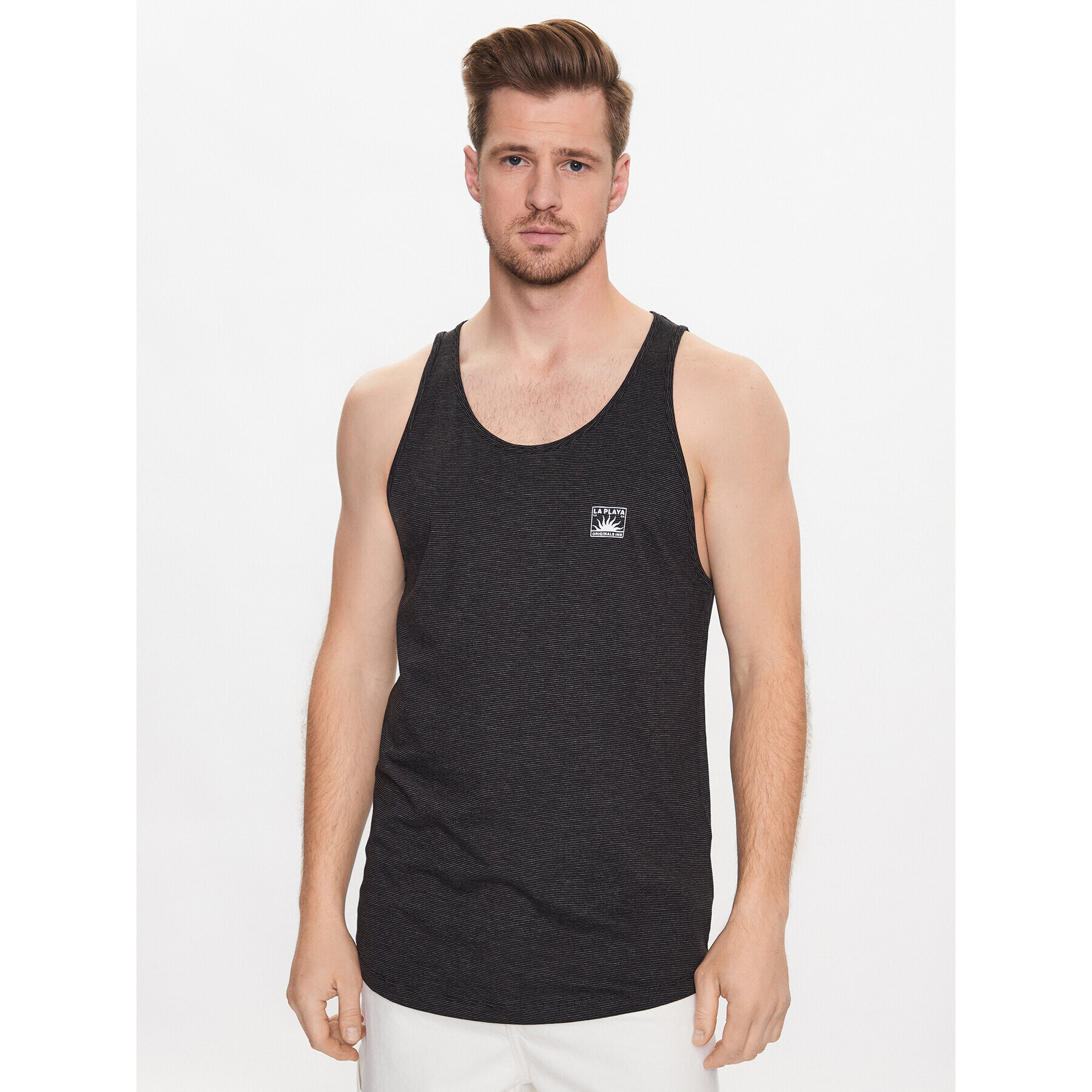 Jack&Jones Мъжки топ Tulum 12234252 Черен Standard Fit - Pepit.bg