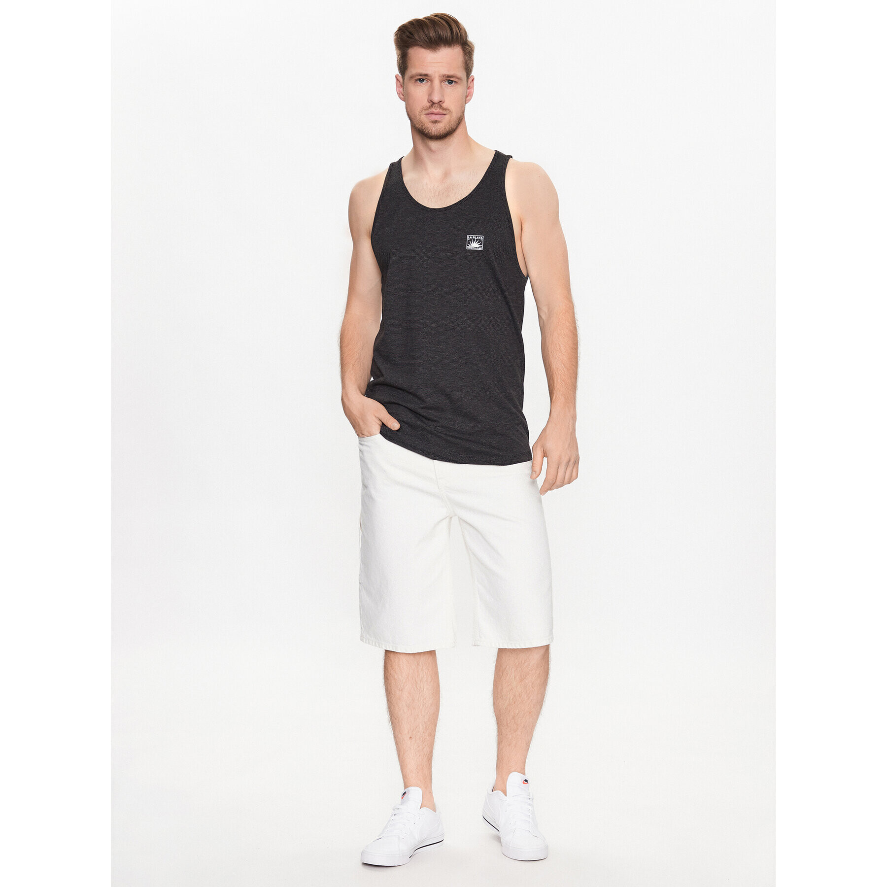 Jack&Jones Мъжки топ Tulum 12234252 Черен Standard Fit - Pepit.bg