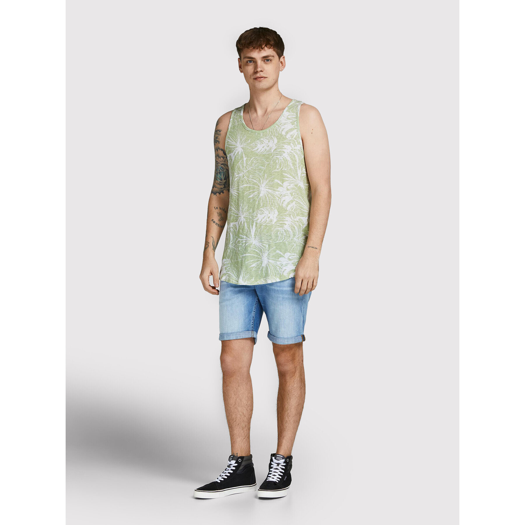 Jack&Jones Мъжки топ Brezzy 12209638 Зелен Regular Fit - Pepit.bg