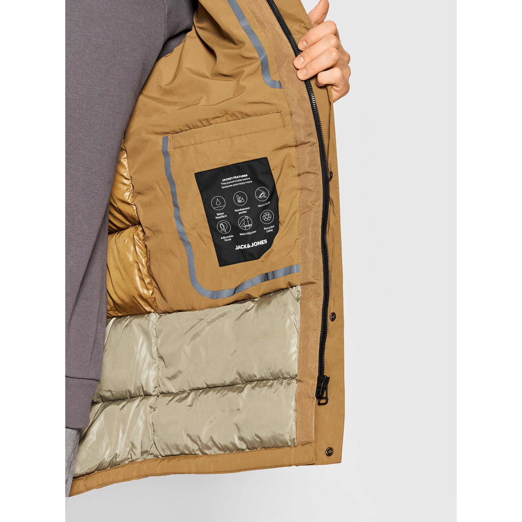 Jack&Jones PREMIUM Парка Blaharold 12192814 Кафяв Regular Fit - Pepit.bg