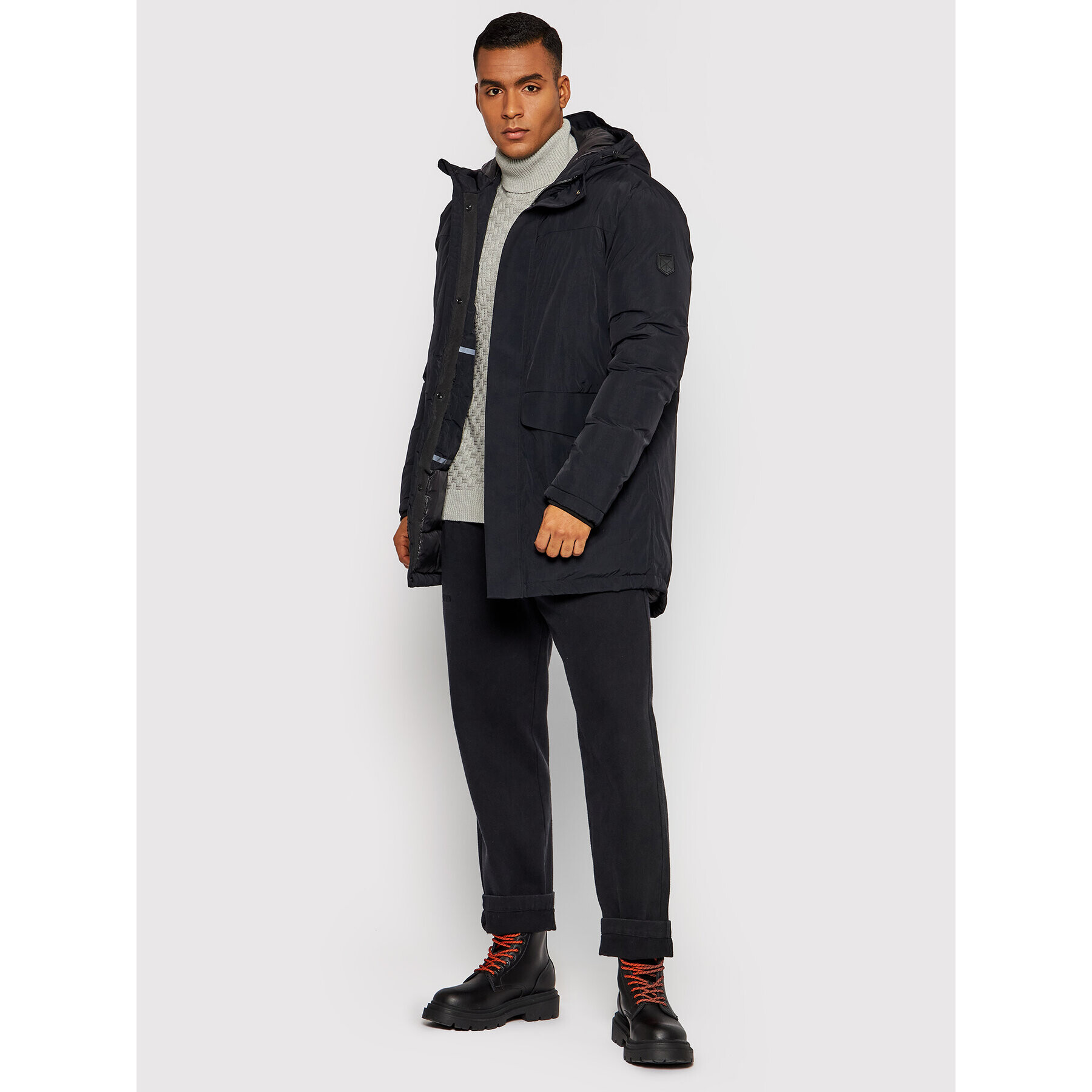 Jack&Jones PREMIUM Парка Harold 12192814 Черен Regular Fit - Pepit.bg