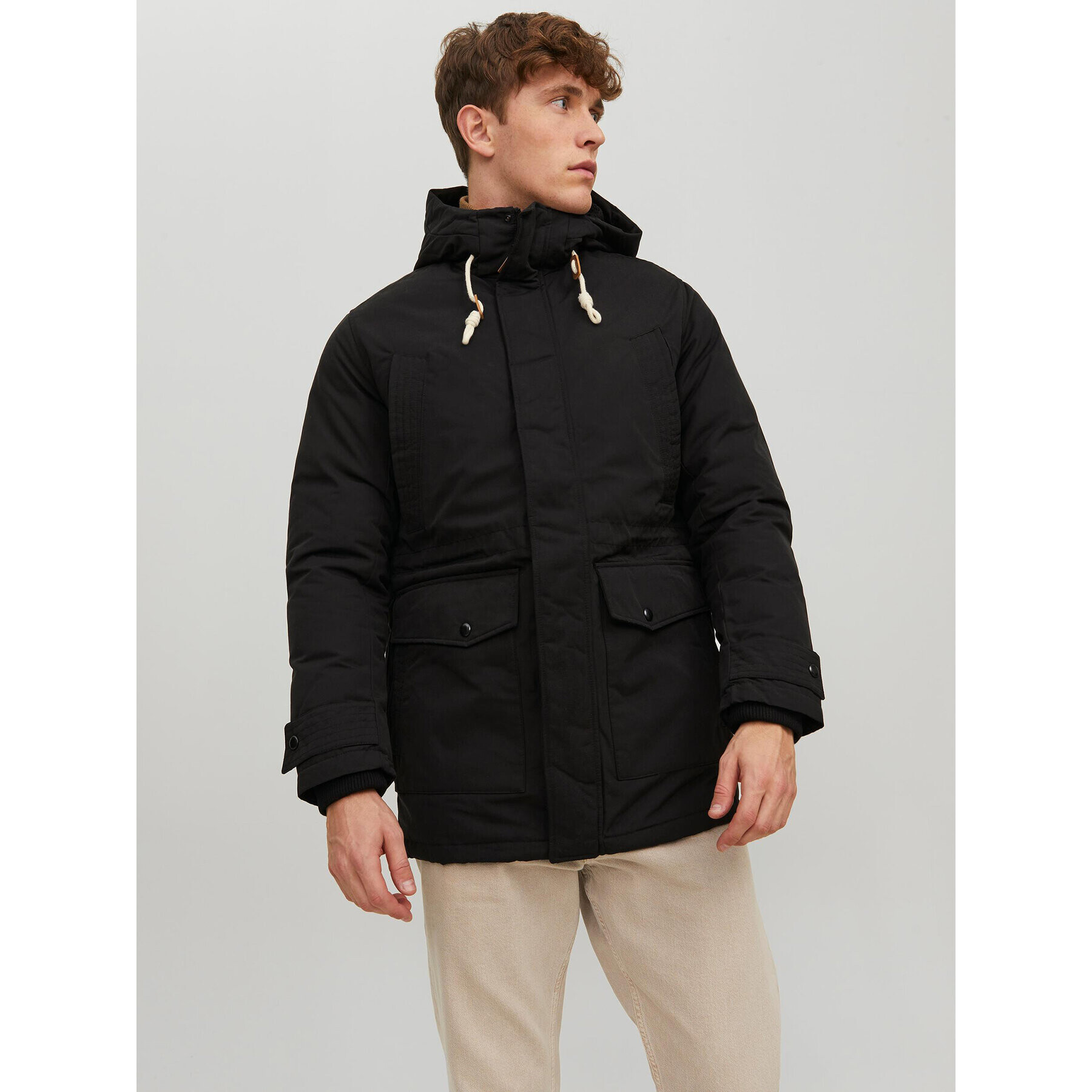 Jack&Jones Парка Mash 12211771 Черен Regular Fit - Pepit.bg