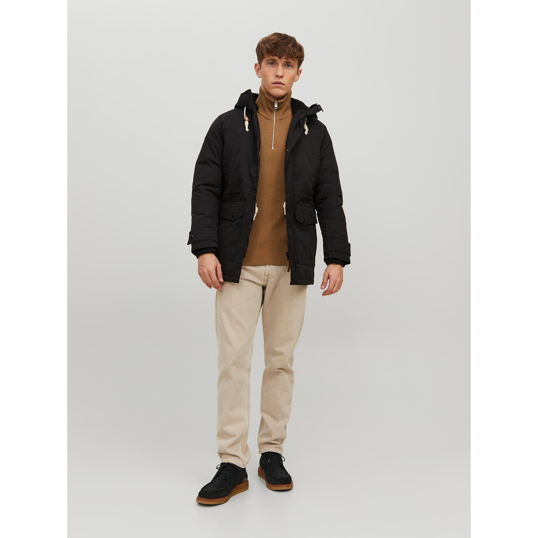 Jack&Jones Парка Mash 12211771 Черен Regular Fit - Pepit.bg