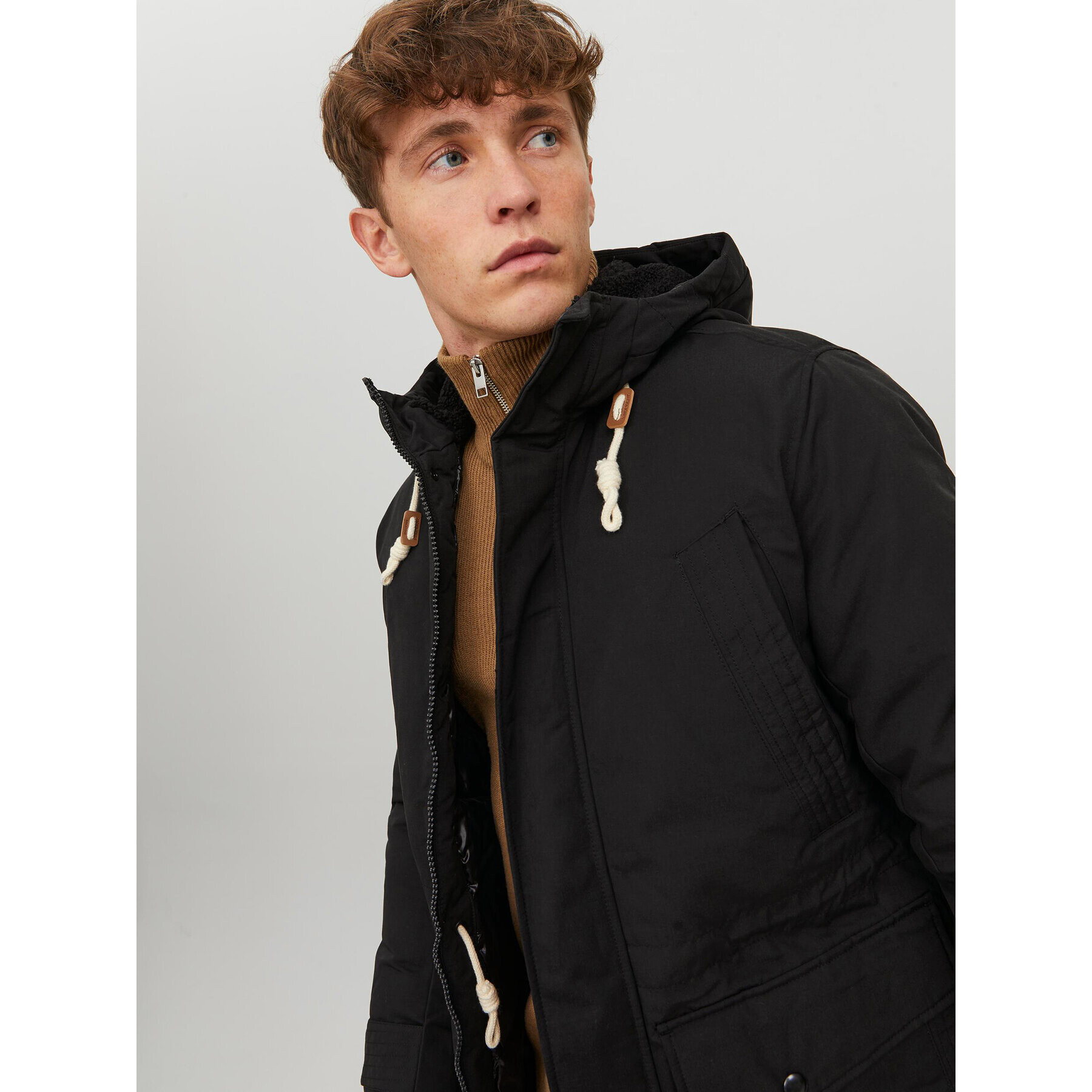 Jack&Jones Парка Mash 12211771 Черен Regular Fit - Pepit.bg