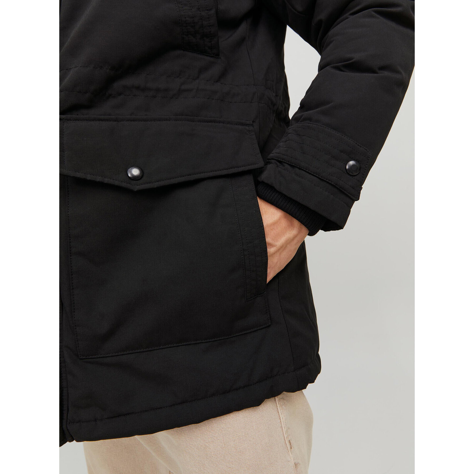Jack&Jones Парка Mash 12211771 Черен Regular Fit - Pepit.bg