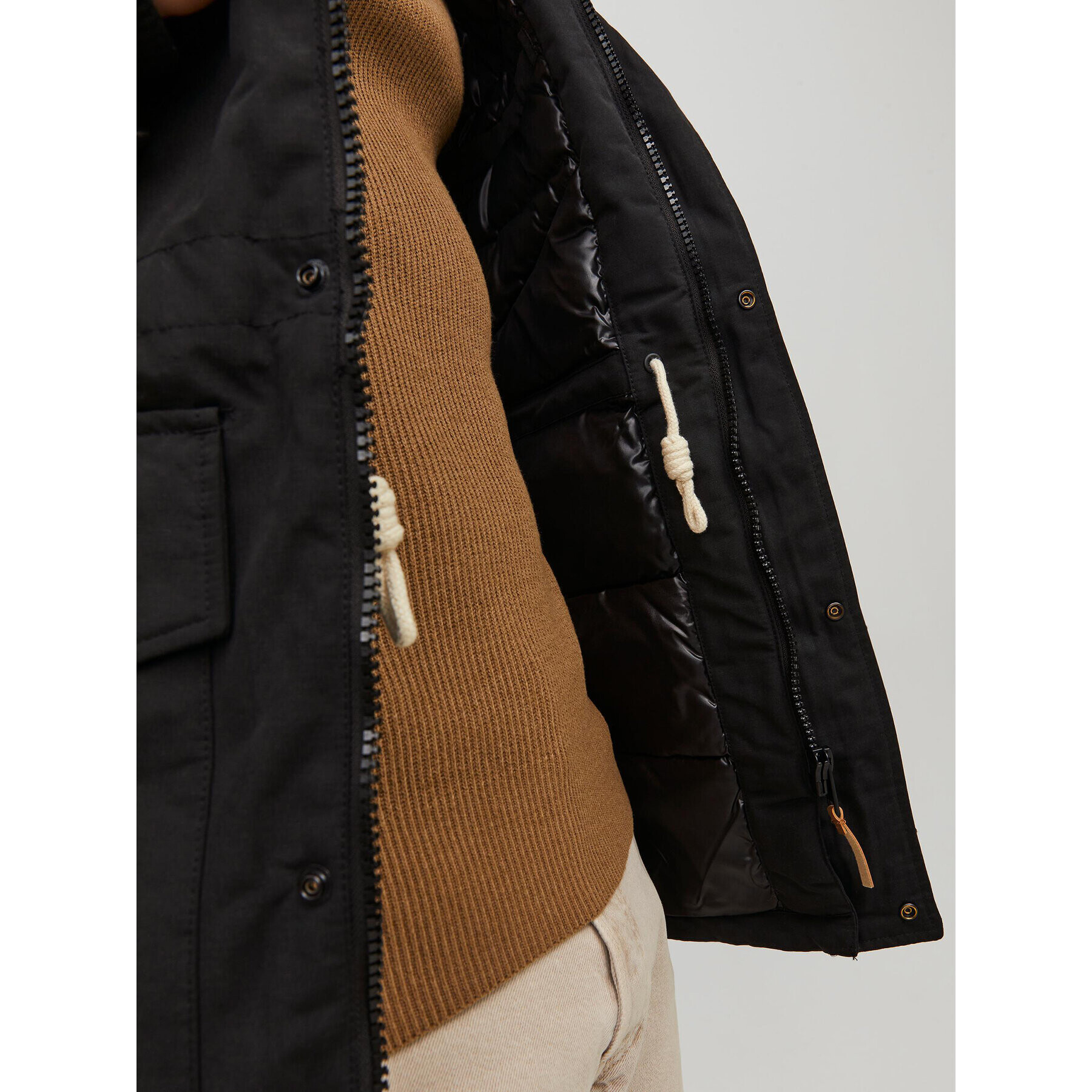 Jack&Jones Парка Mash 12211771 Черен Regular Fit - Pepit.bg