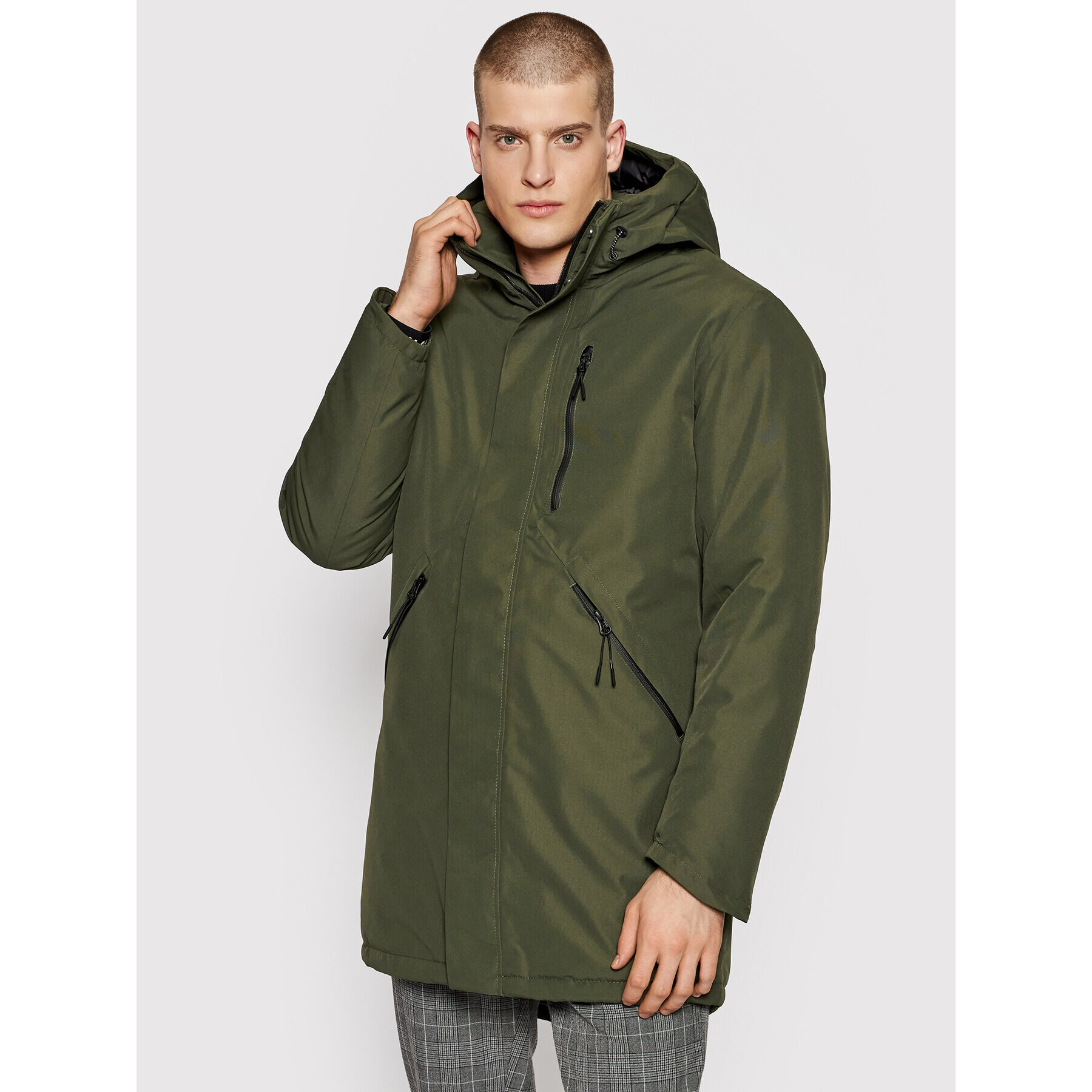 Jack&Jones Парка Northpoint 12190024 Зелен Regular Fit - Pepit.bg