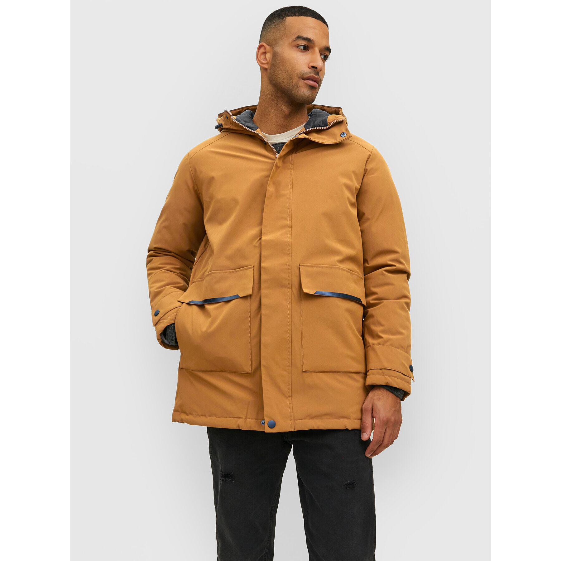 Jack&Jones Парка Tiko 12211896 Кафяв Regular Fit - Pepit.bg