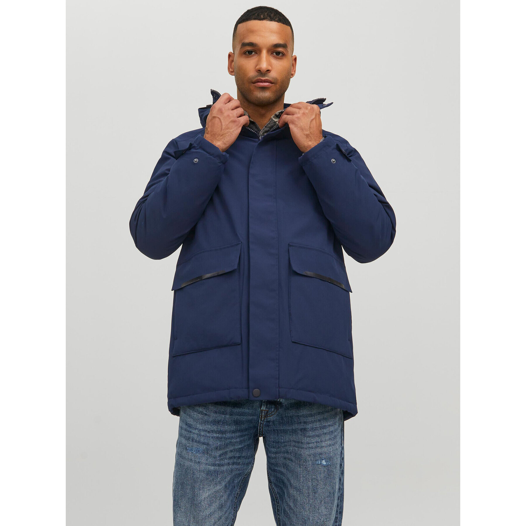 Jack&Jones Парка Tiko 12211896 Тъмносин Regular Fit - Pepit.bg