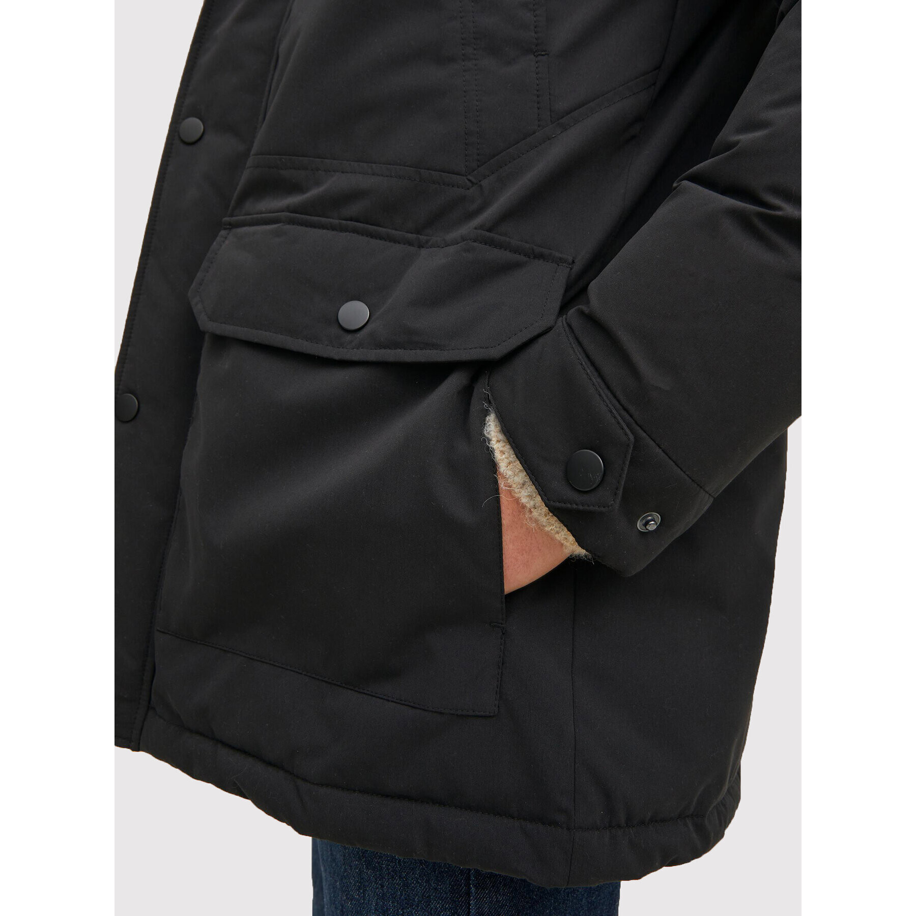 Jack&Jones Парка Winner 12211948 Черен Regular Fit - Pepit.bg