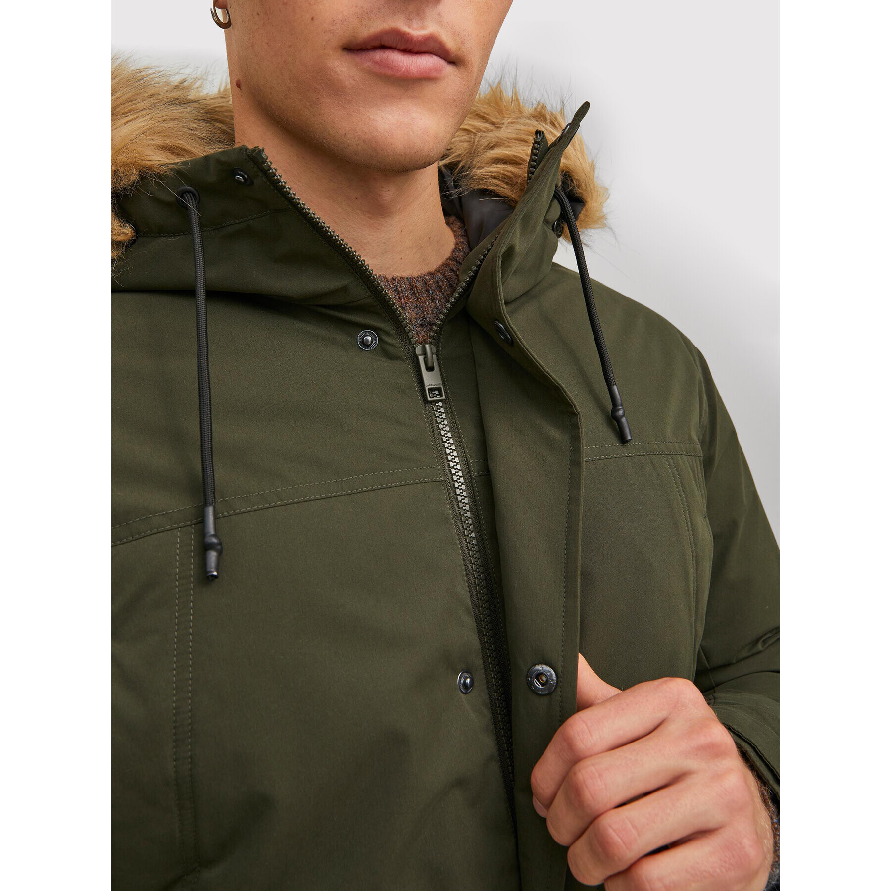 Jack&Jones Парка Winner 12211948 Зелен Regular Fit - Pepit.bg