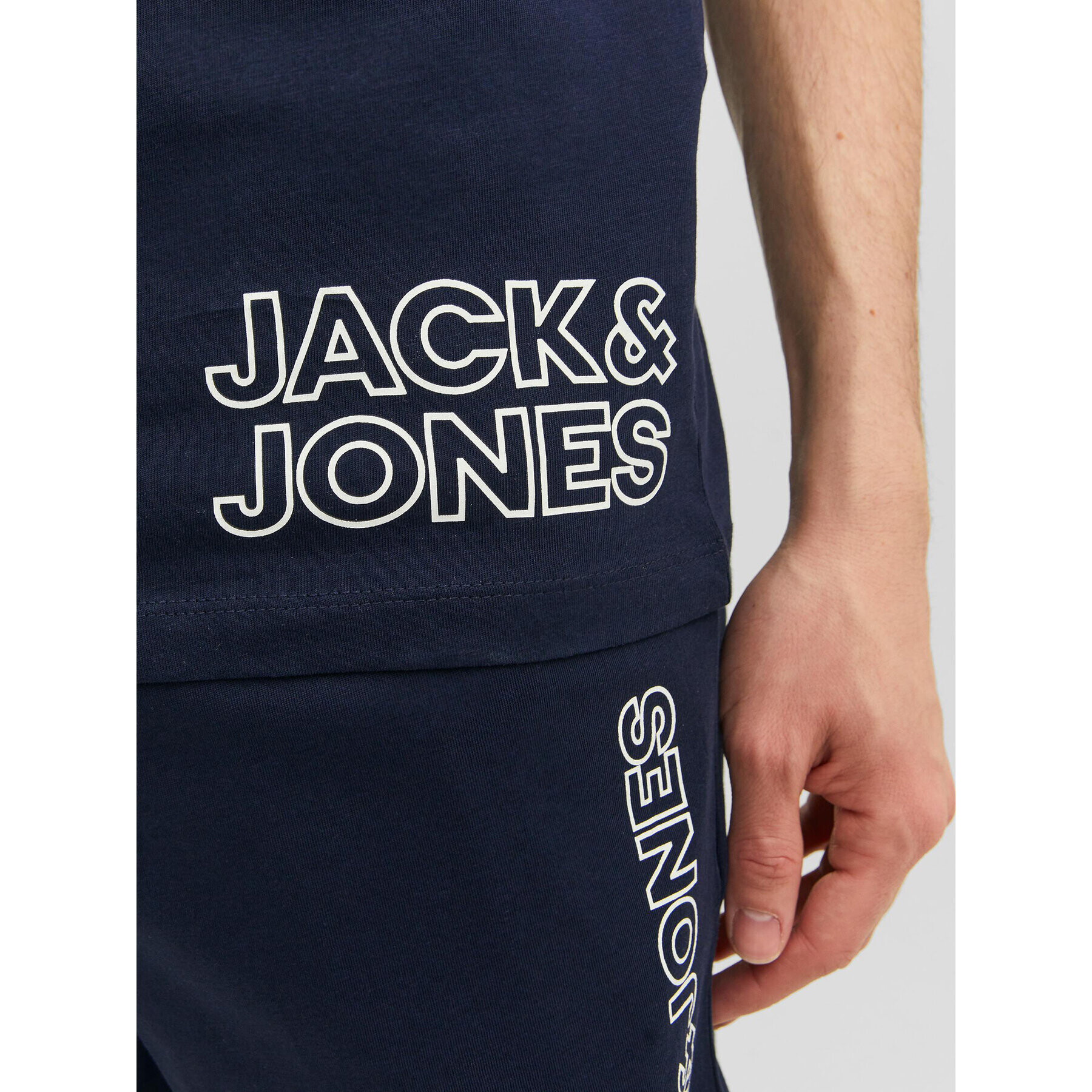 Jack&Jones Пижама 12245905 Тъмносин Standard Fit - Pepit.bg