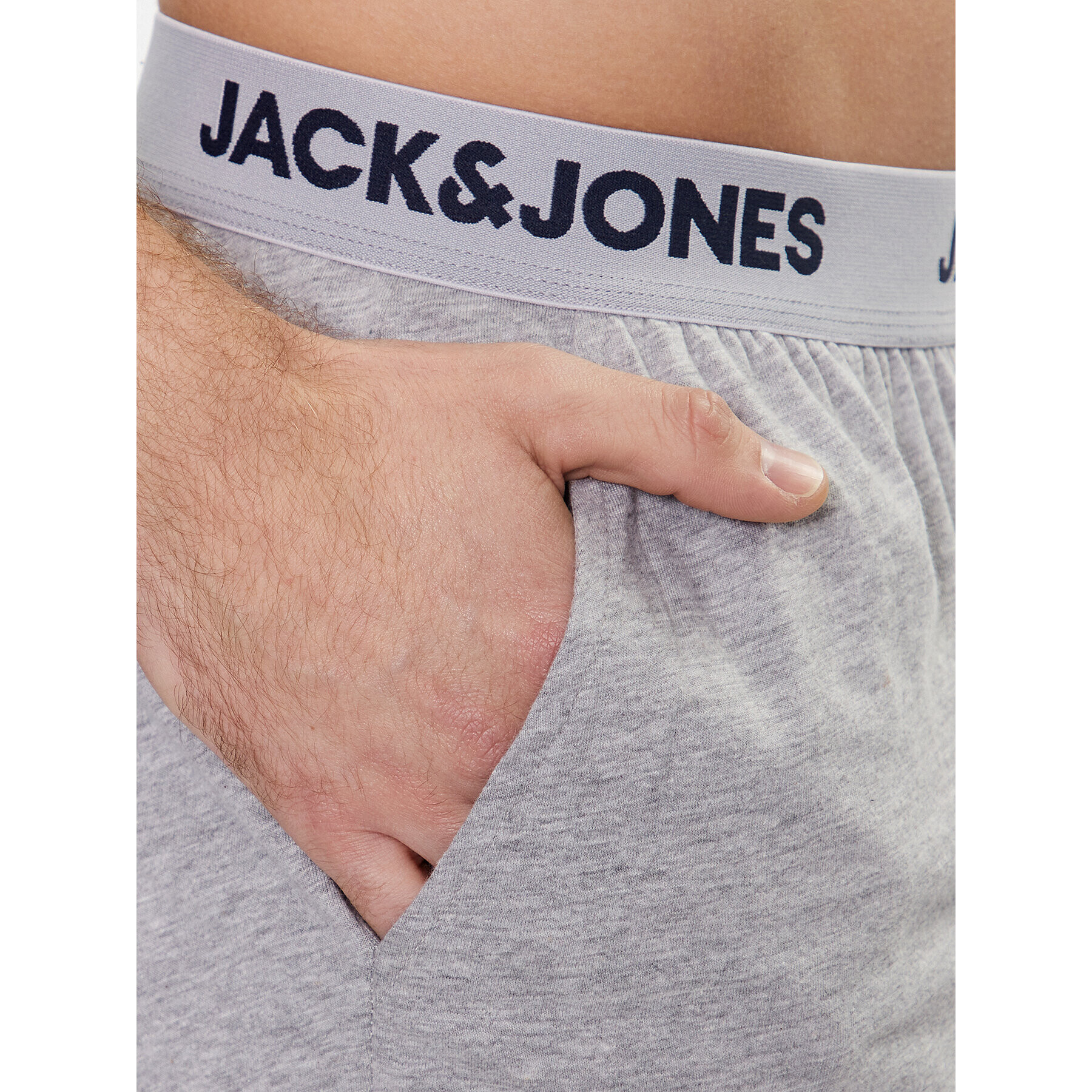 Jack&Jones Пижамени шорти Aaron 12224914 Сив Regular Fit - Pepit.bg