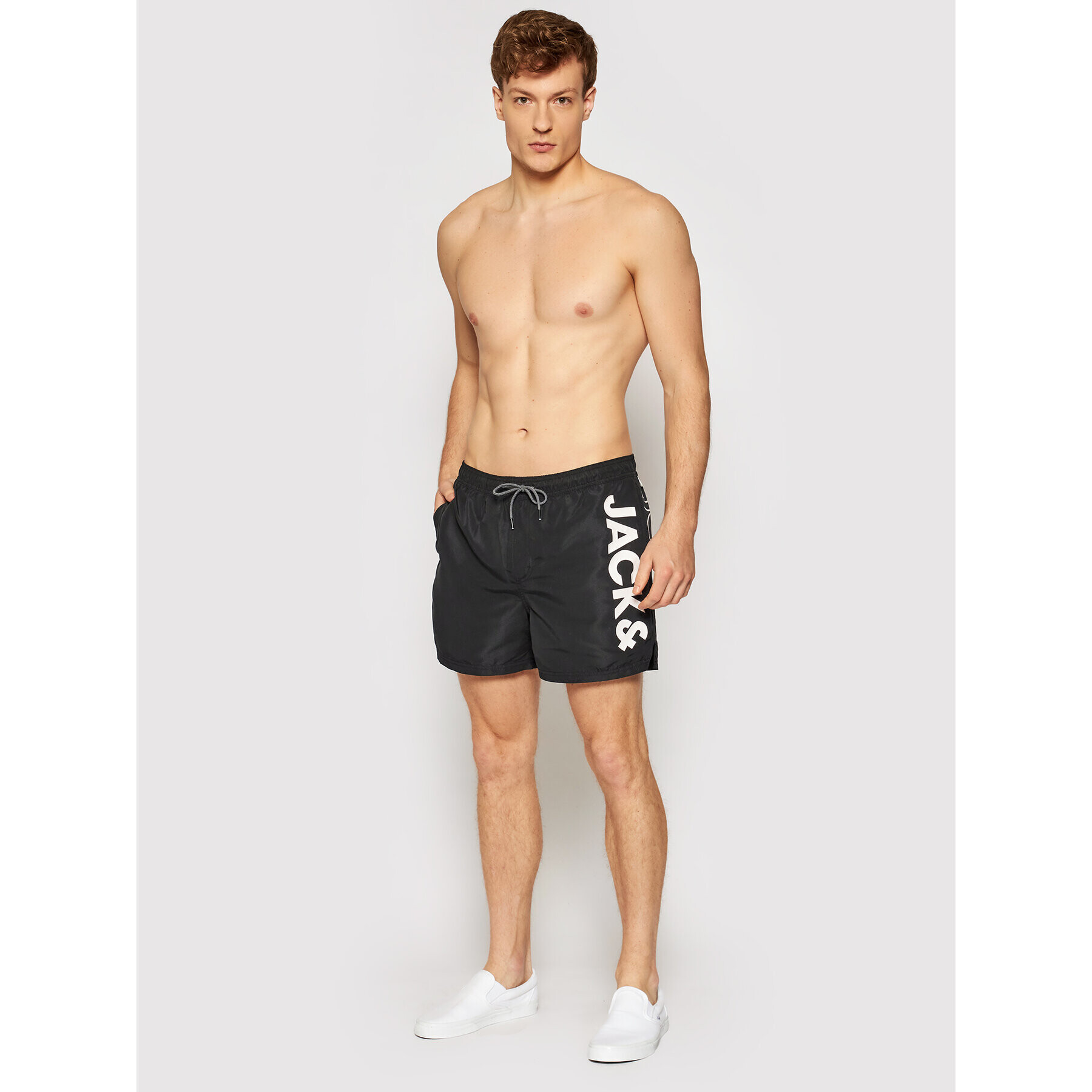 Jack&Jones Плувни шорти Bali 12183806 Черен Regular Fit - Pepit.bg
