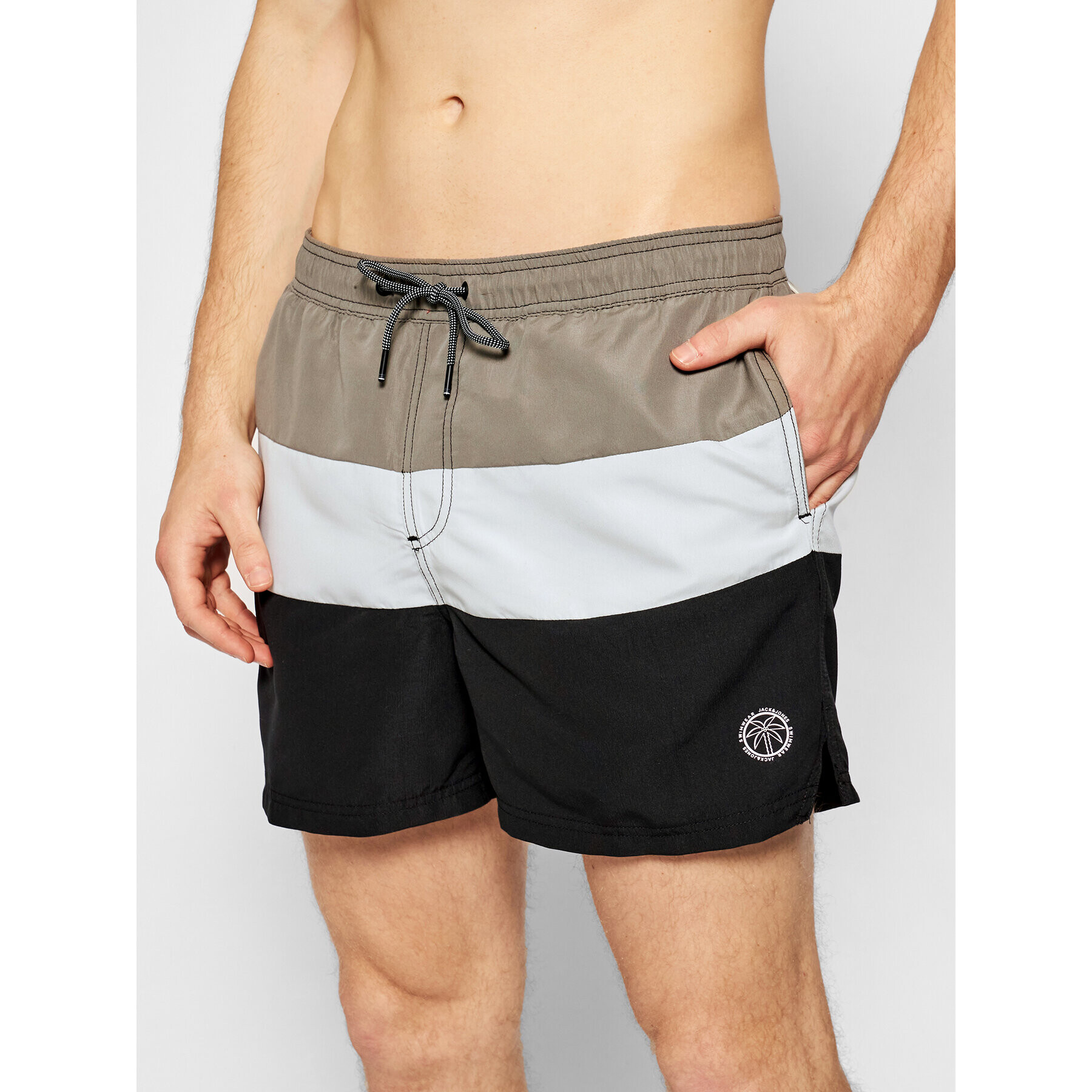 Jack&Jones Плувни шорти Bali 12183825 Сив Regular Fit - Pepit.bg