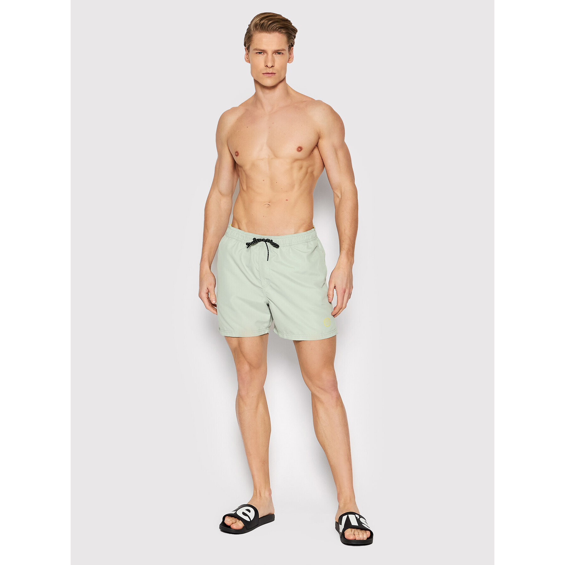 Jack&Jones Плувни шорти Crete 12202956 Сив Regular Fit - Pepit.bg