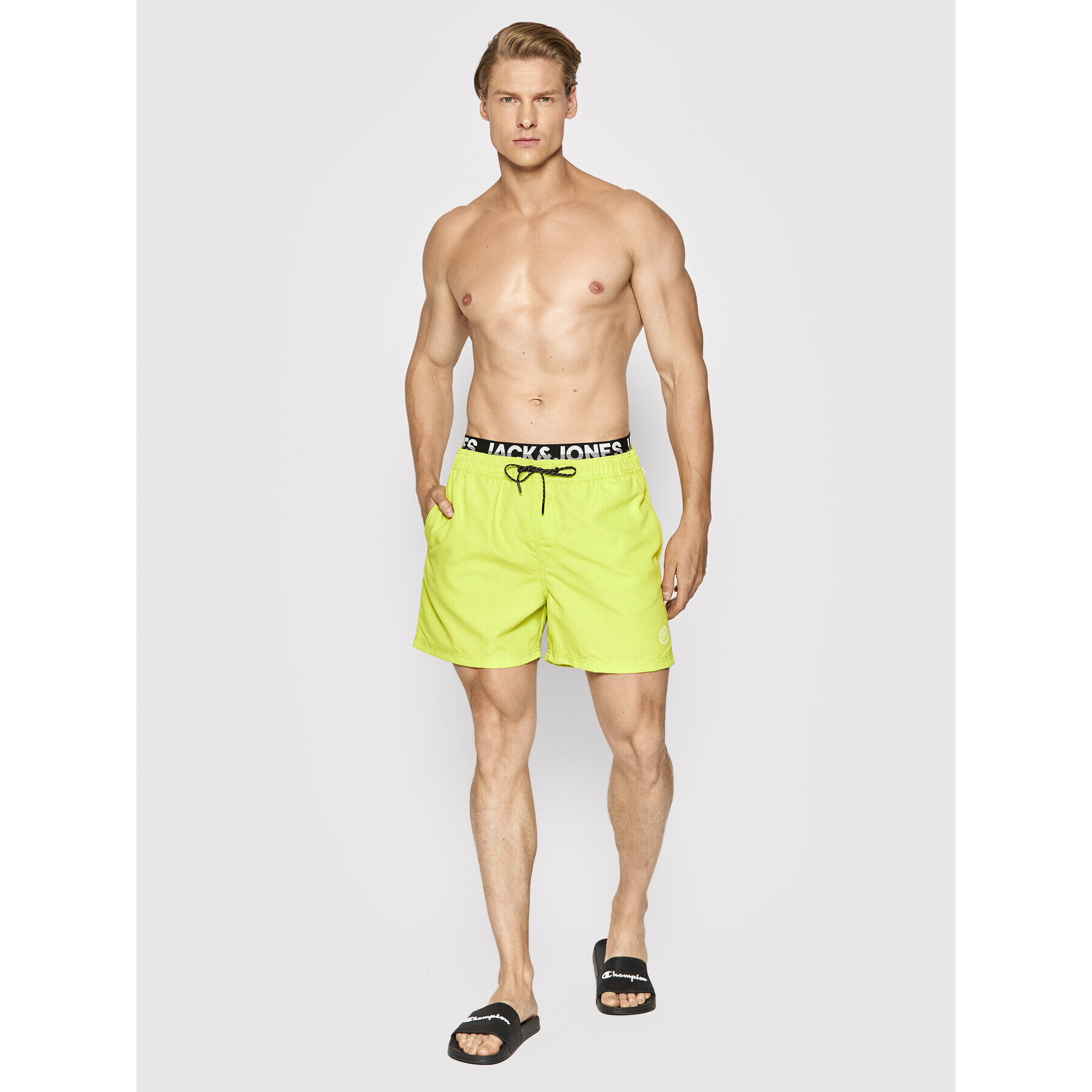 Jack&Jones Плувни шорти Crete 12203815 Зелен Regular Fit - Pepit.bg