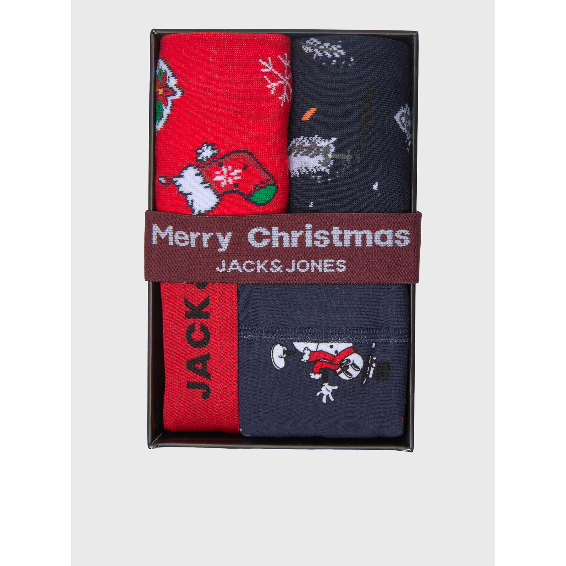 Jack&Jones Подаръчен комплект Merry Xmas 12221970 Тъмносин - Pepit.bg