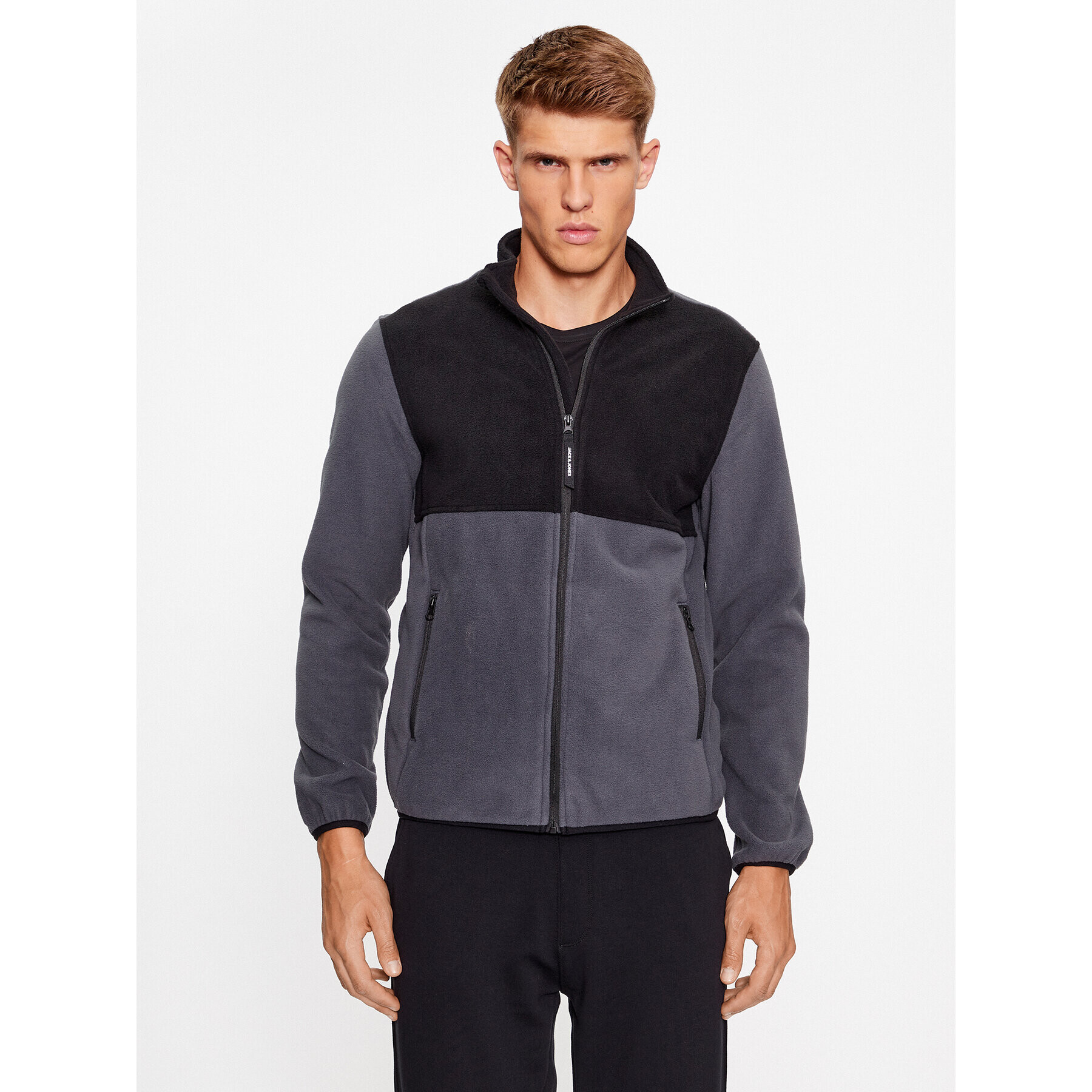 Jack&Jones Полар 12244870 Сив Regular Fit - Pepit.bg