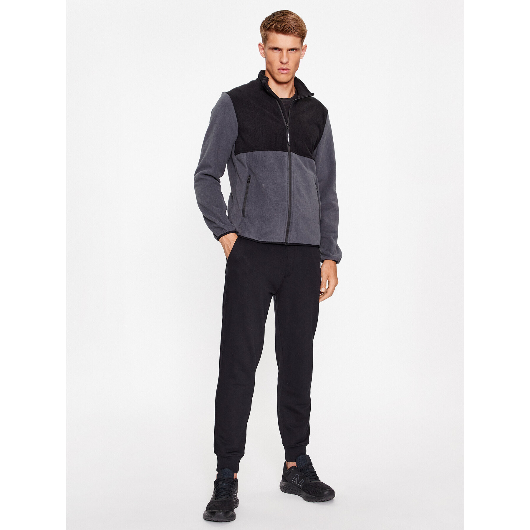 Jack&Jones Полар 12244870 Сив Regular Fit - Pepit.bg