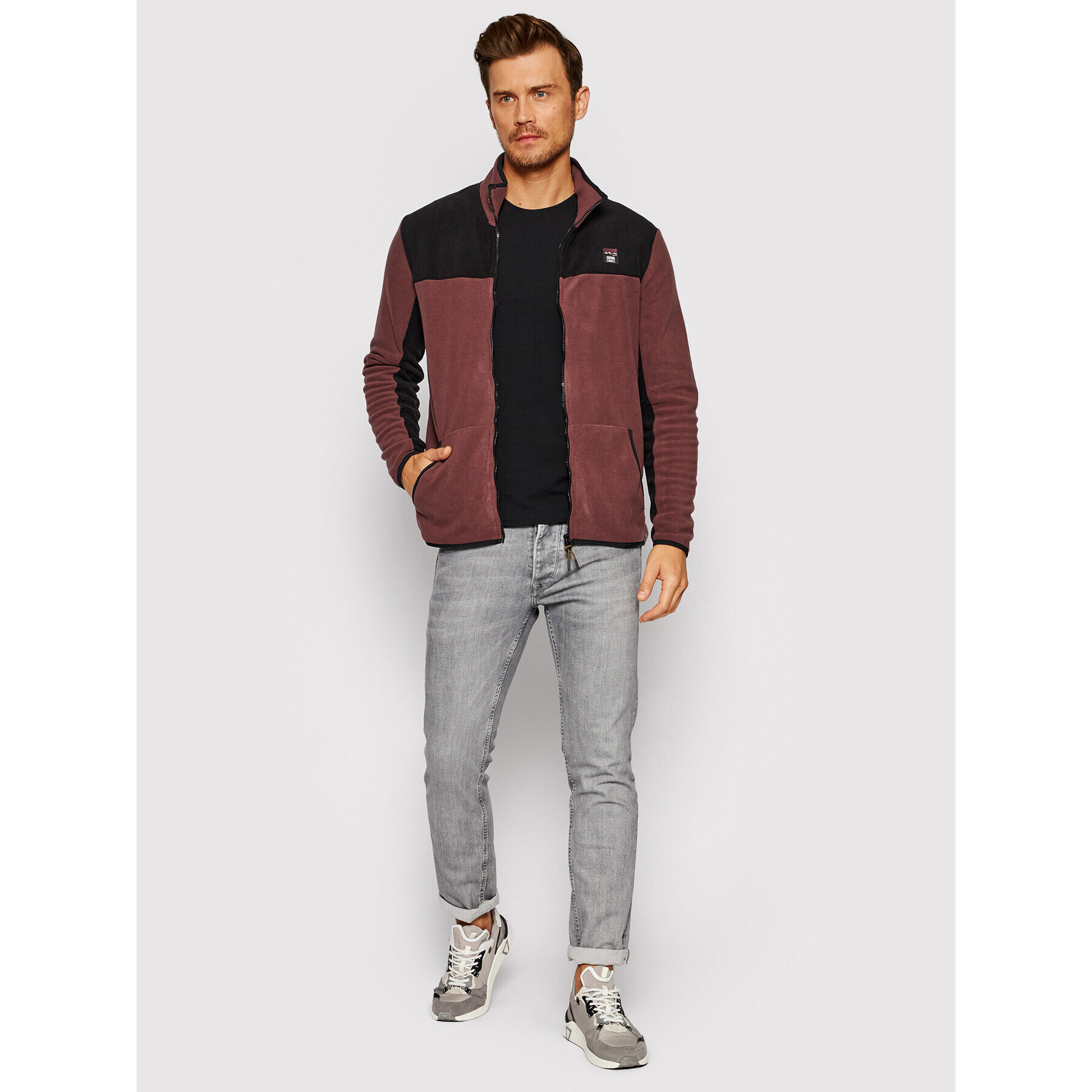 Jack&Jones Полар Solar 12192893 Бордо Regular Fit - Pepit.bg