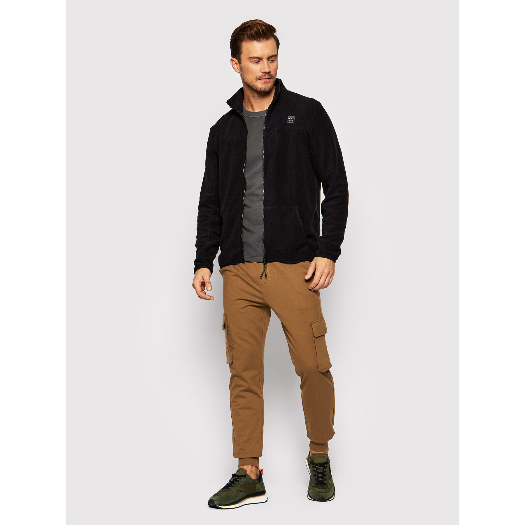 Jack&Jones Полар Solar 12192893 Черен Regular Fit - Pepit.bg