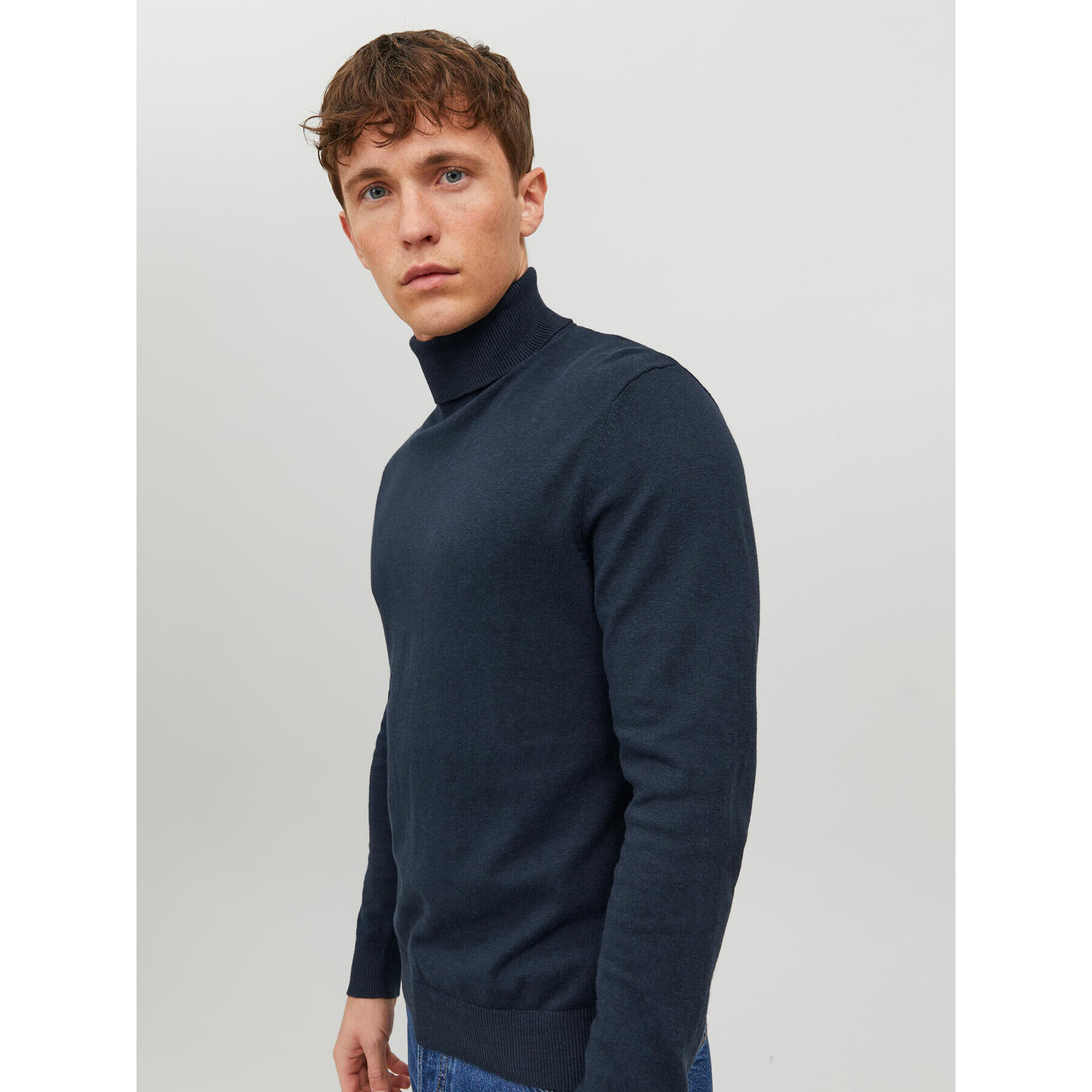 Jack&Jones Поло 12157417 Тъмносин Regular Fit - Pepit.bg